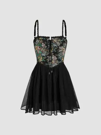 Secret Garden Corset Mini Dress
