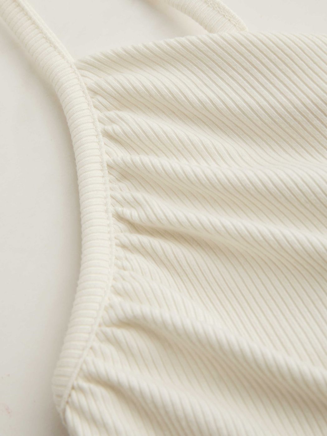 V-neck Solid Ruched Cami Top