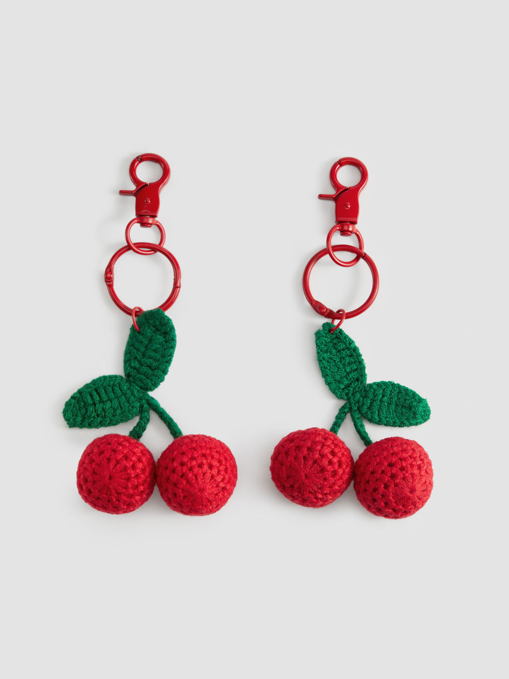 2pcs Cherry Decor Keychains