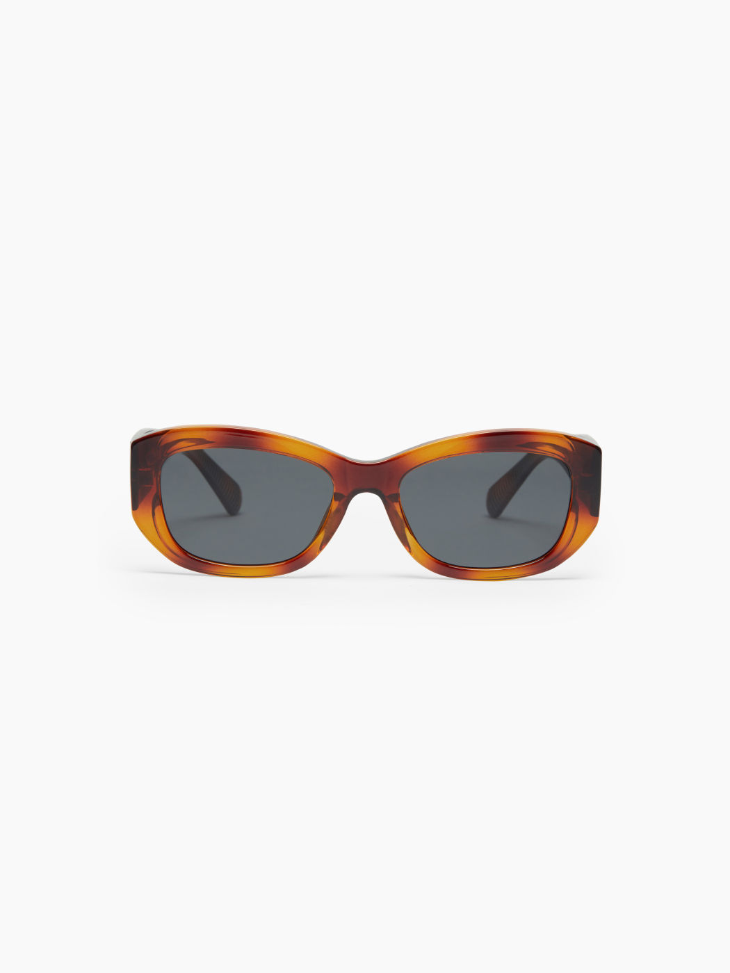 Modische Brille mit dicken rechteckigen Rahmen