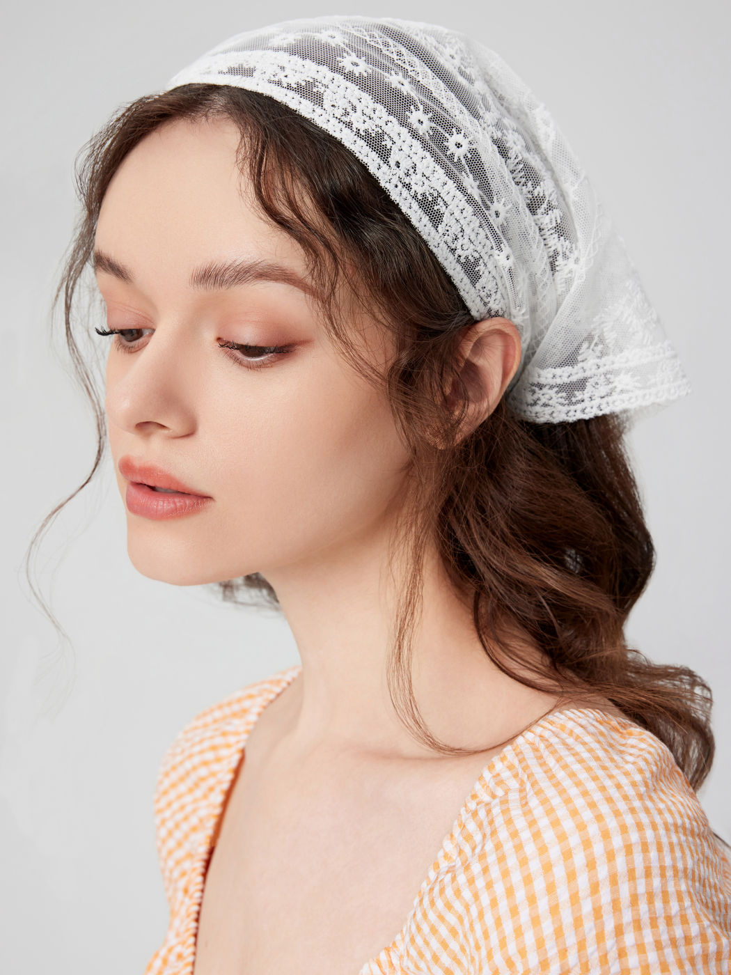 Floral Lace Headscarf