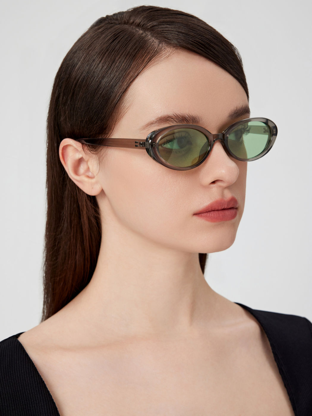 Oval Full Rim Fashion Glasses