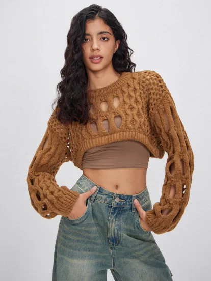 Mandarin Collar Ruched Split Top