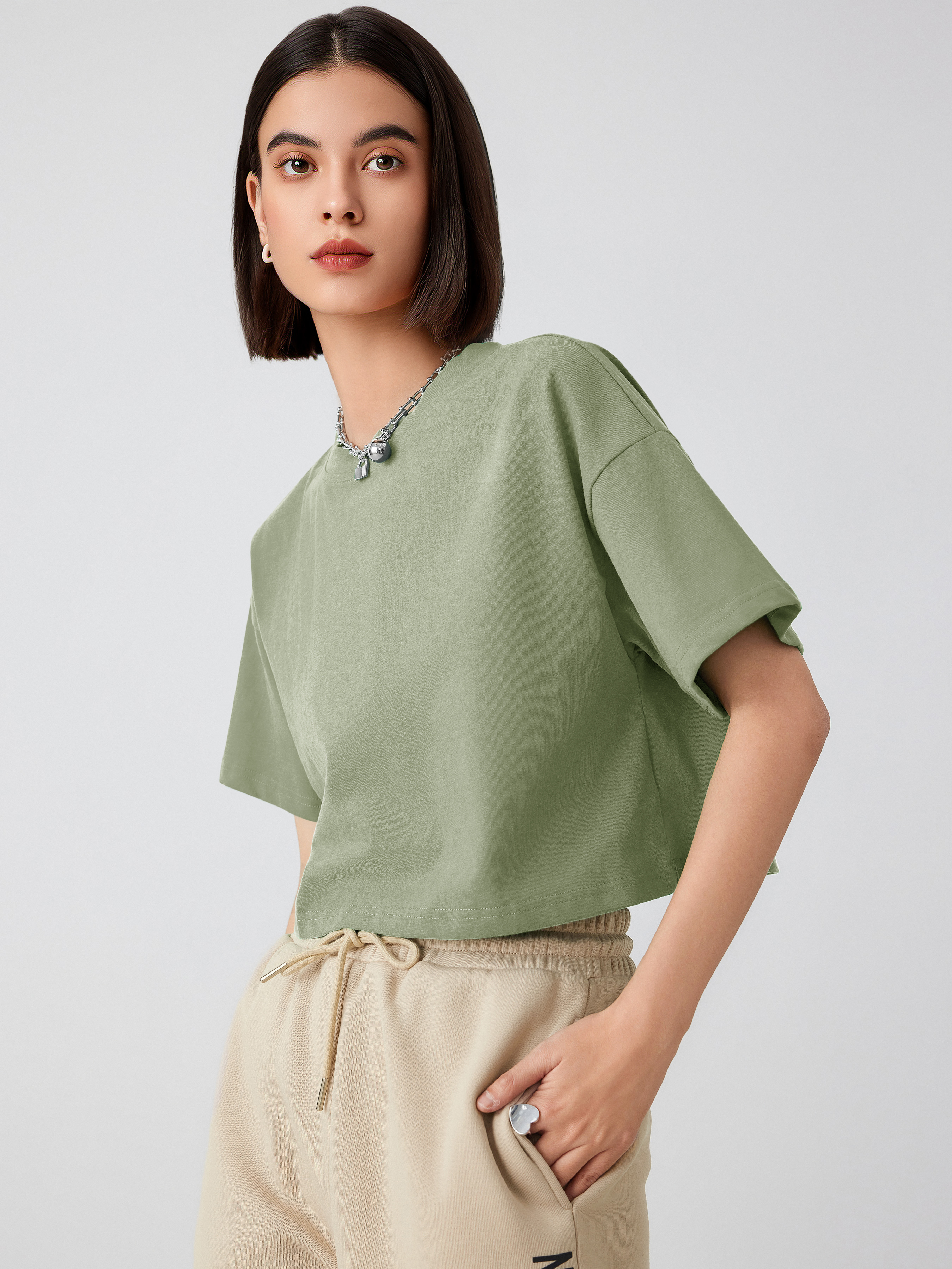 Cute Tops Knit Fabric Cotton Cotton-blend Round Neckline