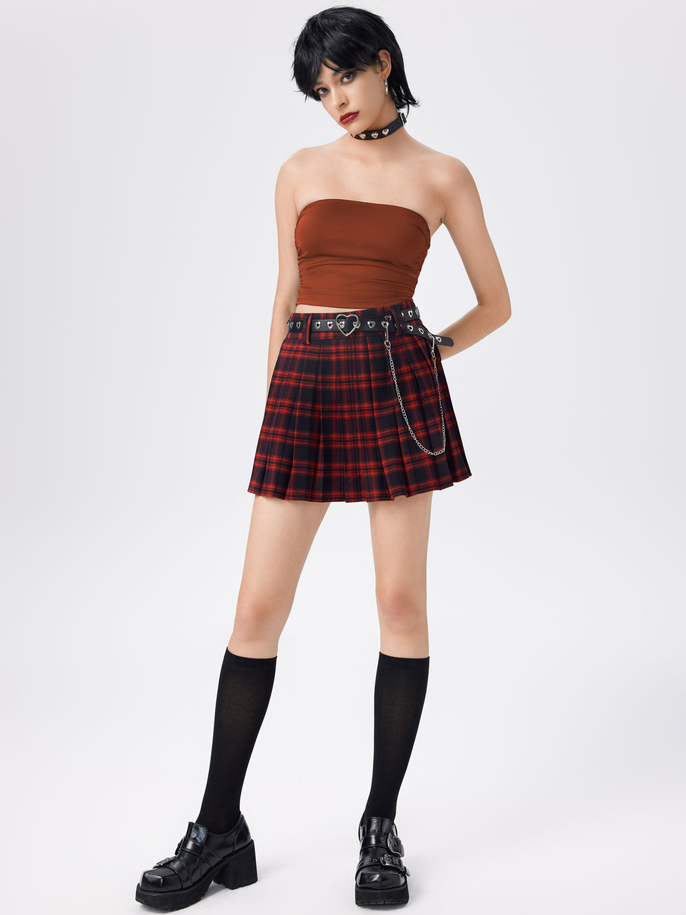 Strapless Ruched Crop Top