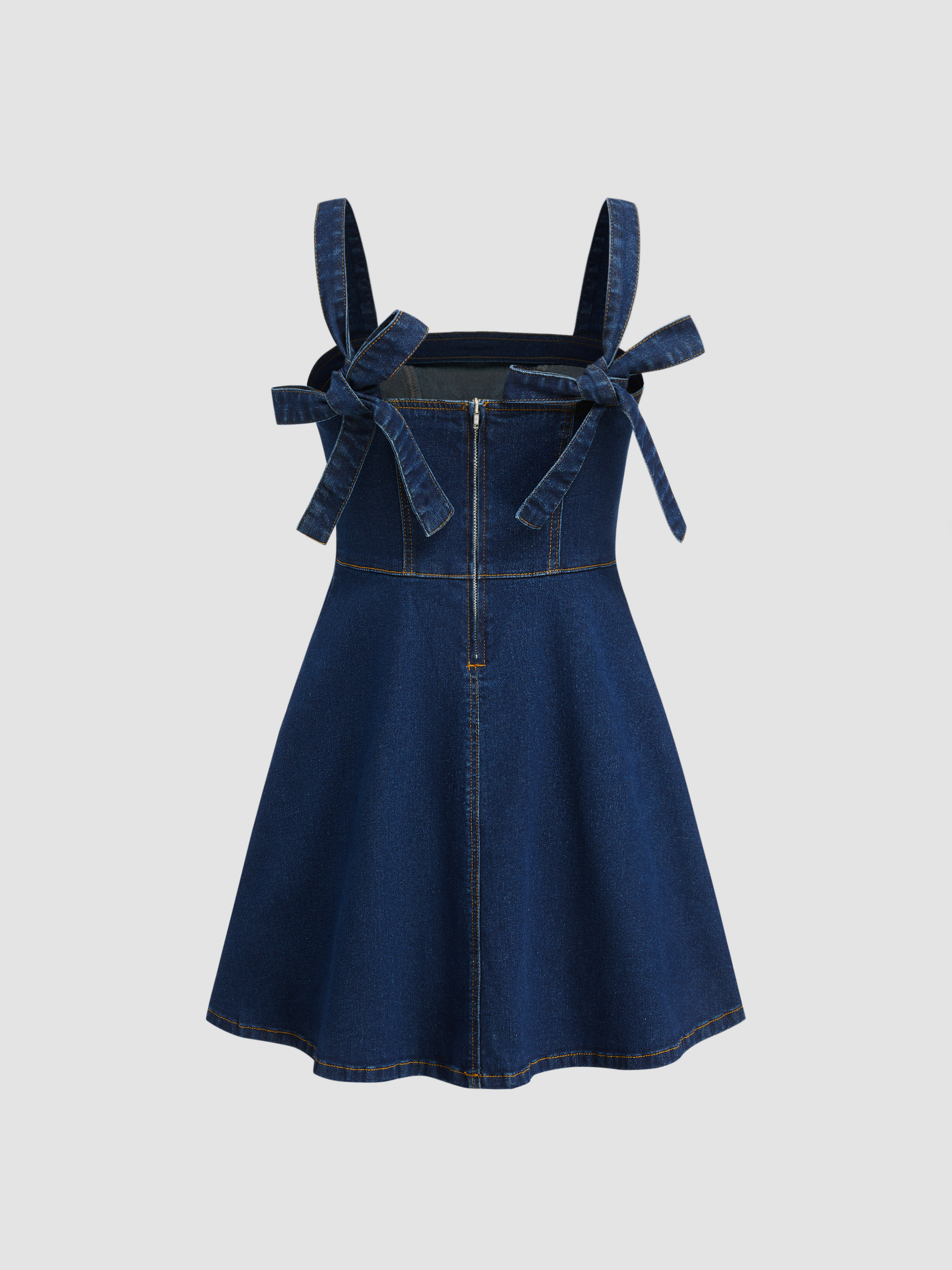 L*p様 ADORABLE BACK RIBBON DENIM DRESS