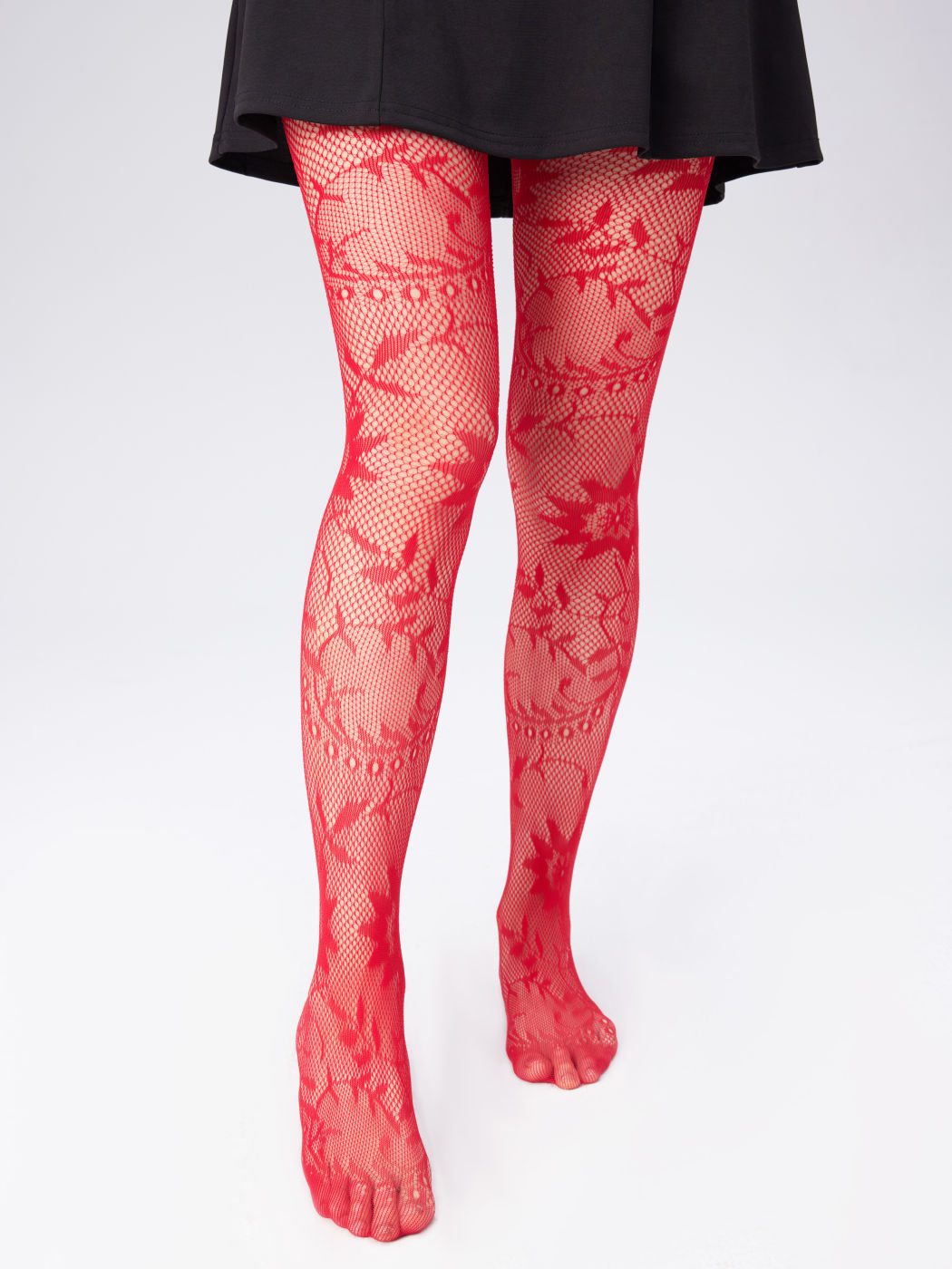 Medias con estampado floral