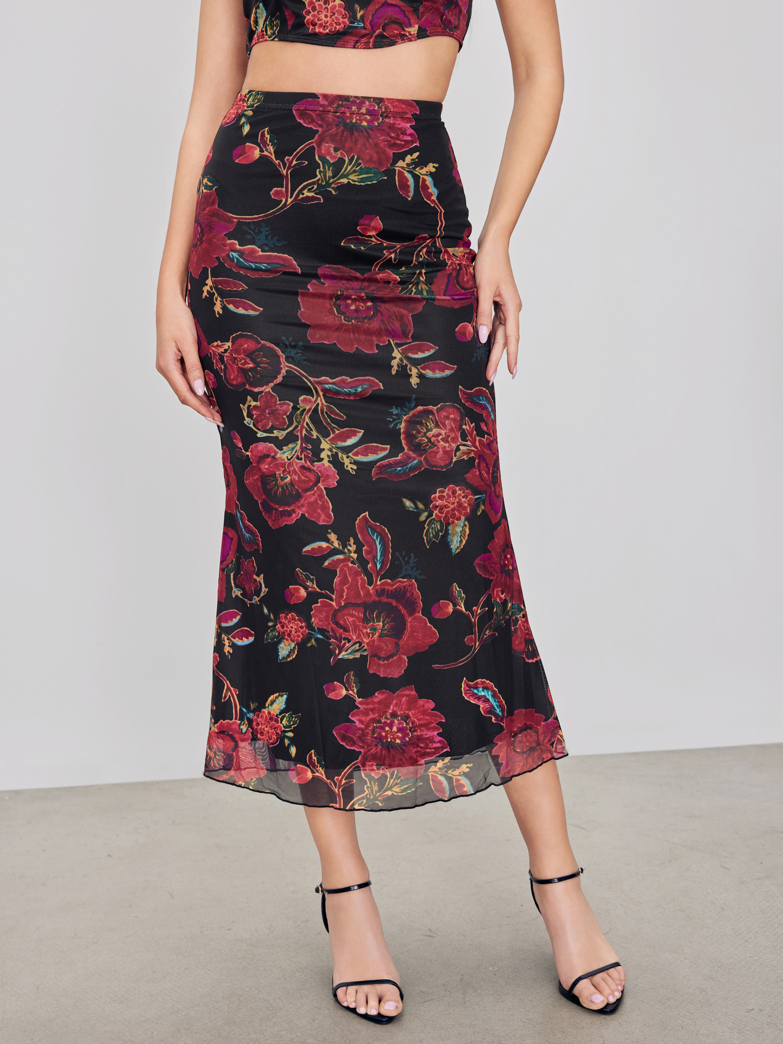 【ESC STUDIO】25SS★ maxi dot corsage skirt Black Carmen 5-in-1 Convertible Cargo Skirt – SHOP TUNNEL VISION
