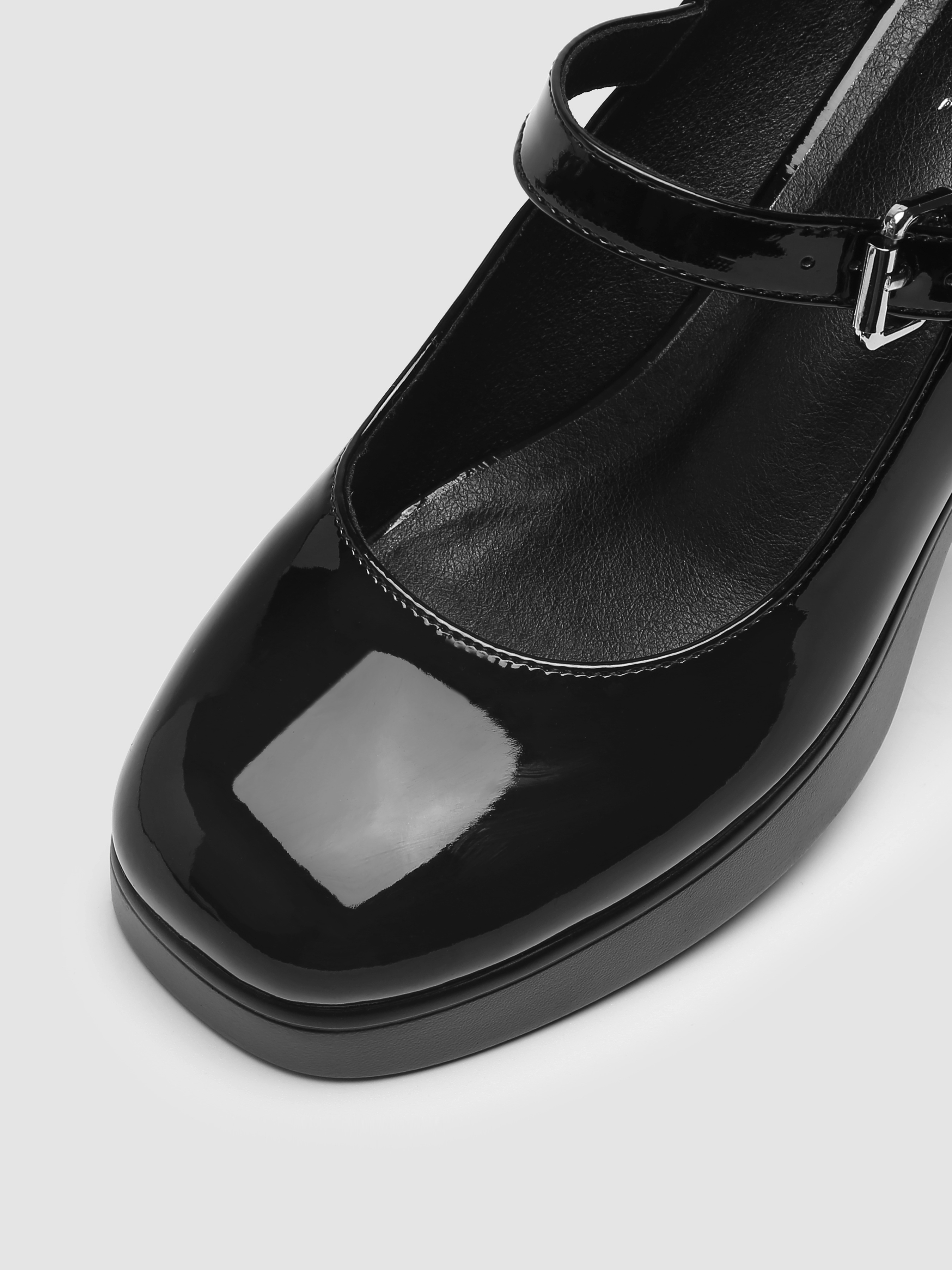 Solid Patent Leather Loafers