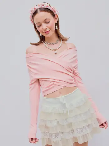 Fleece Contrast Faux Leather Cropped Shearling Jacket