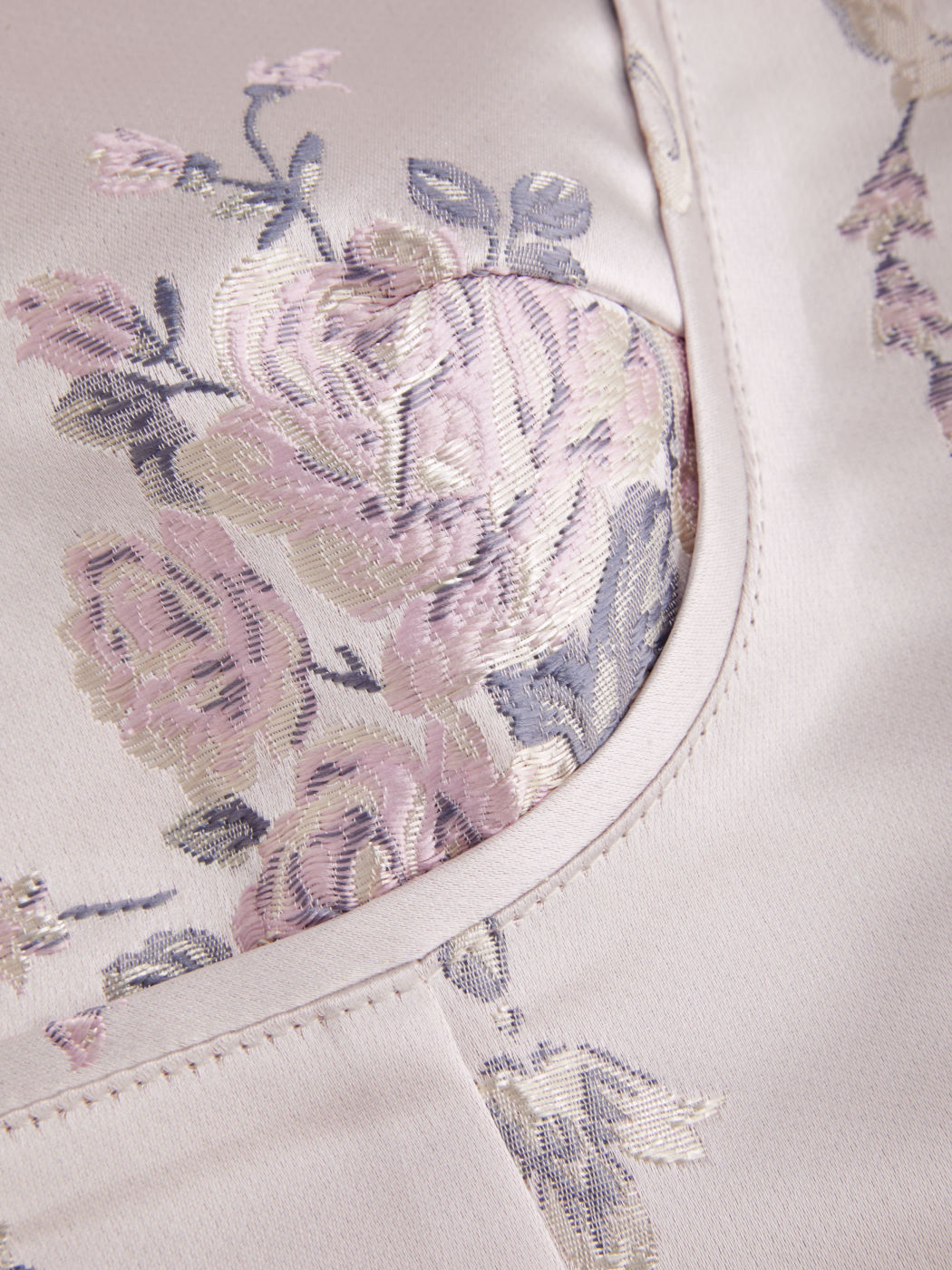 Jacquard Square Neck Floral Mini Dress