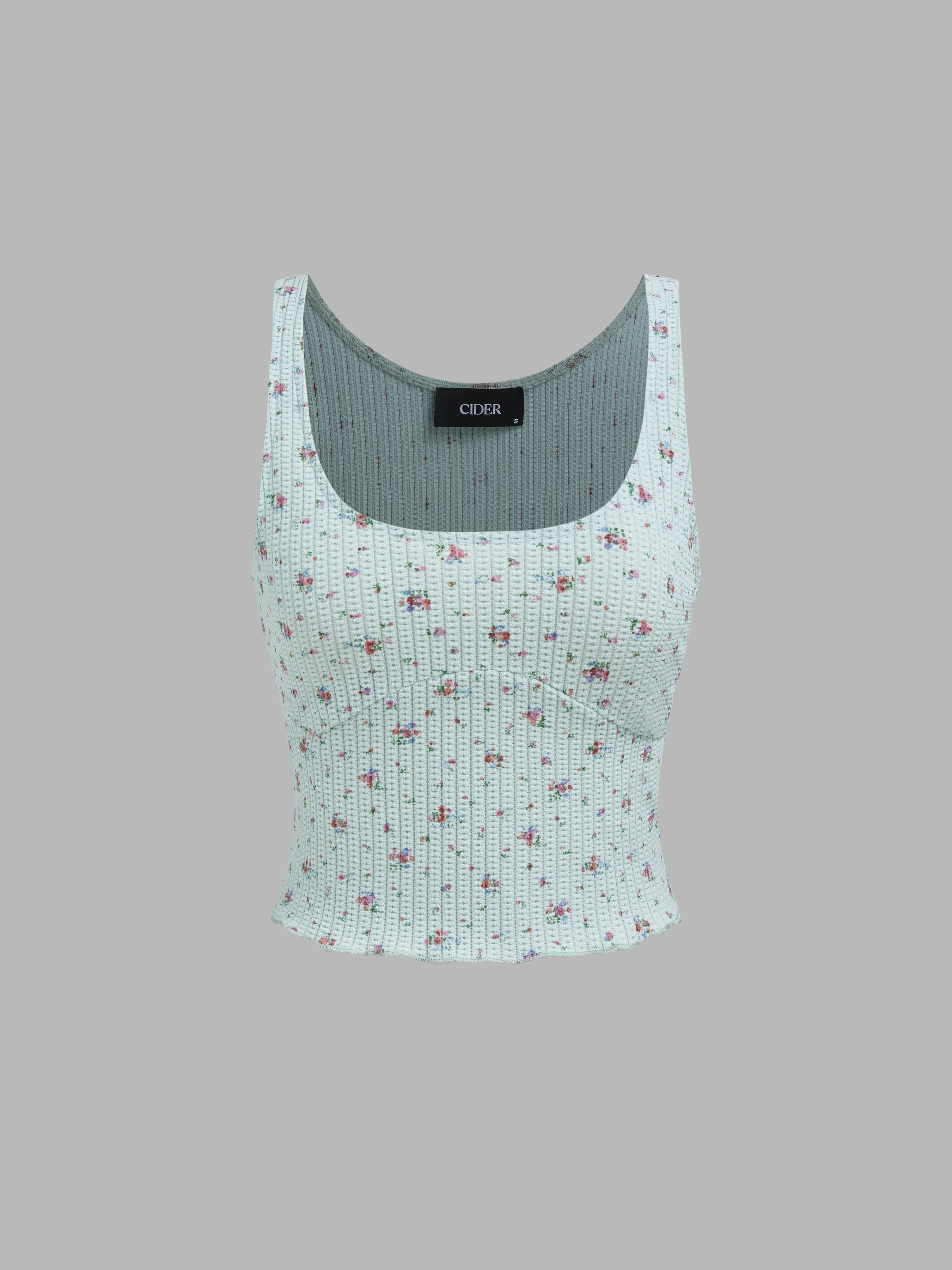トップス MURRAL / Framed single-flower knit tank MURRAL Framed single-flower knit tank トップス