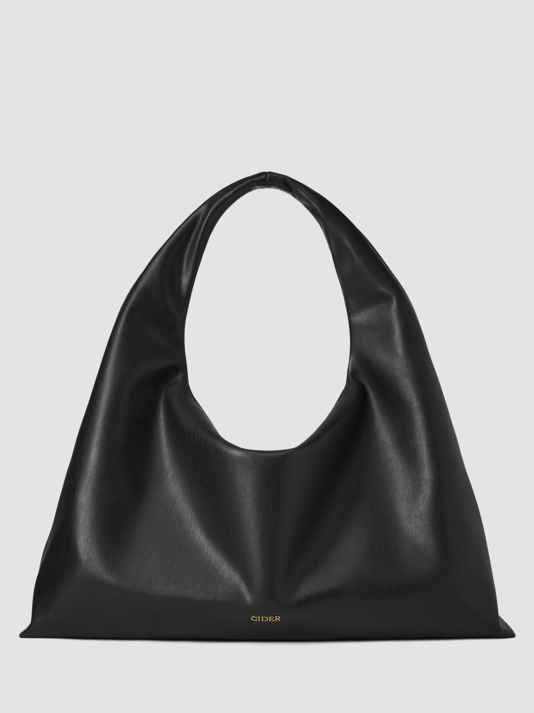 SOLID RECYCLED FAUX LEATHER  TOTE BAG
