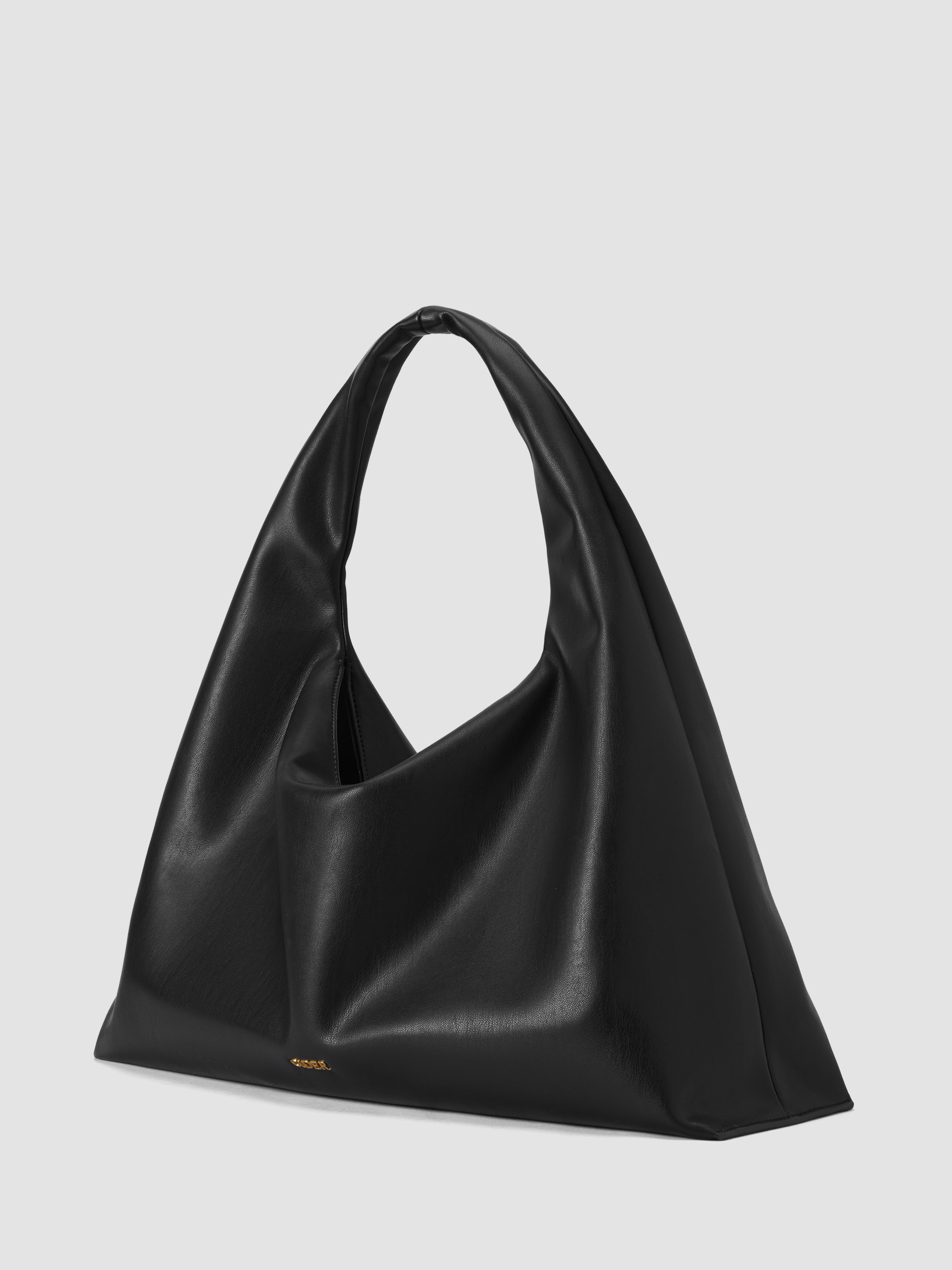 Black EVA Oversized Hobo Tote Bag Vegan Leather Crossbody Bag for Women Stylish and Functional Handbag Fenella Smith