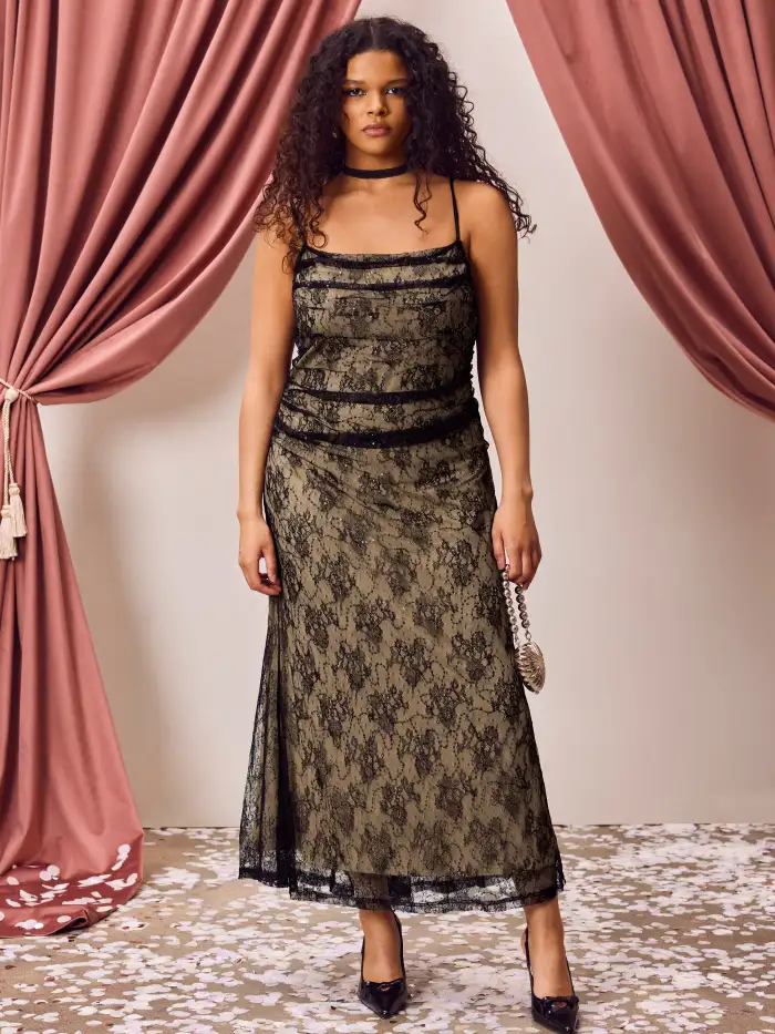 knee length dresses for ladies Plus Size Lace Up Tank Dress – 2020AVE main image 1