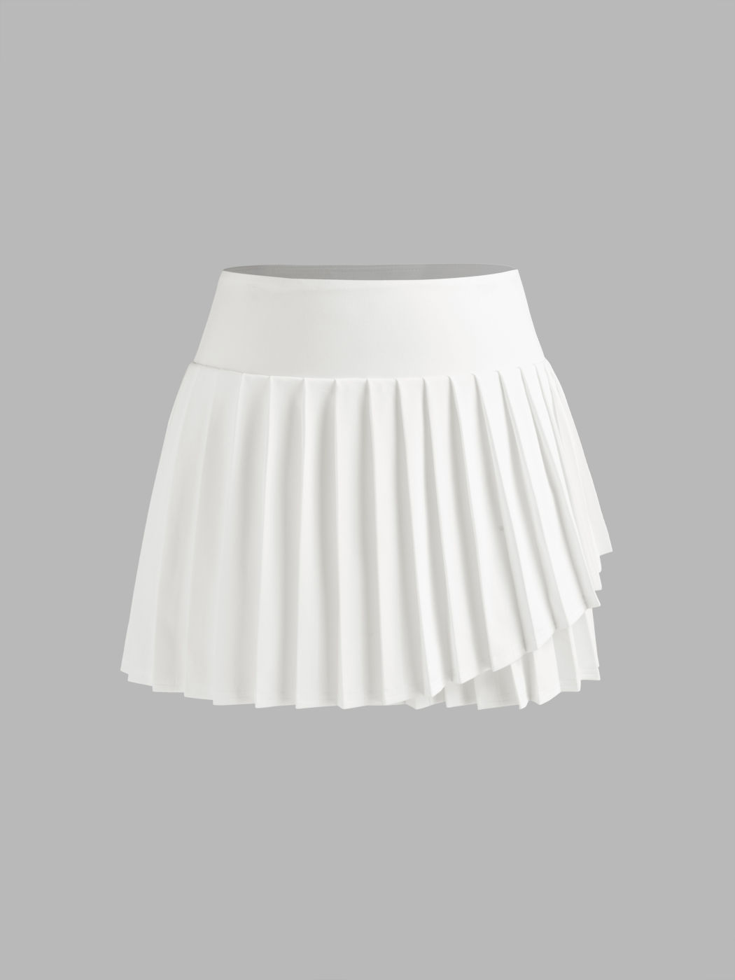 Low Rise Tiered Pleated Mini Skort