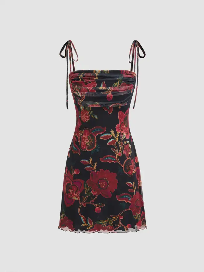 cider floral mini dress Amazon.com: CIDER Mini Dress Floral Embroidery Jacquard Square Neck  Sleeveless High Waist Party Club Vacation Black : Clothing, Shoes & Jewelry