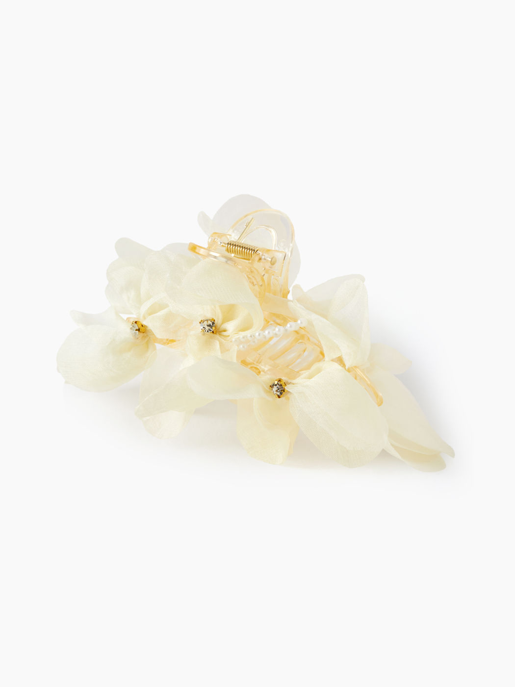 FLOWER FAUX PEARL HAIR CLAW