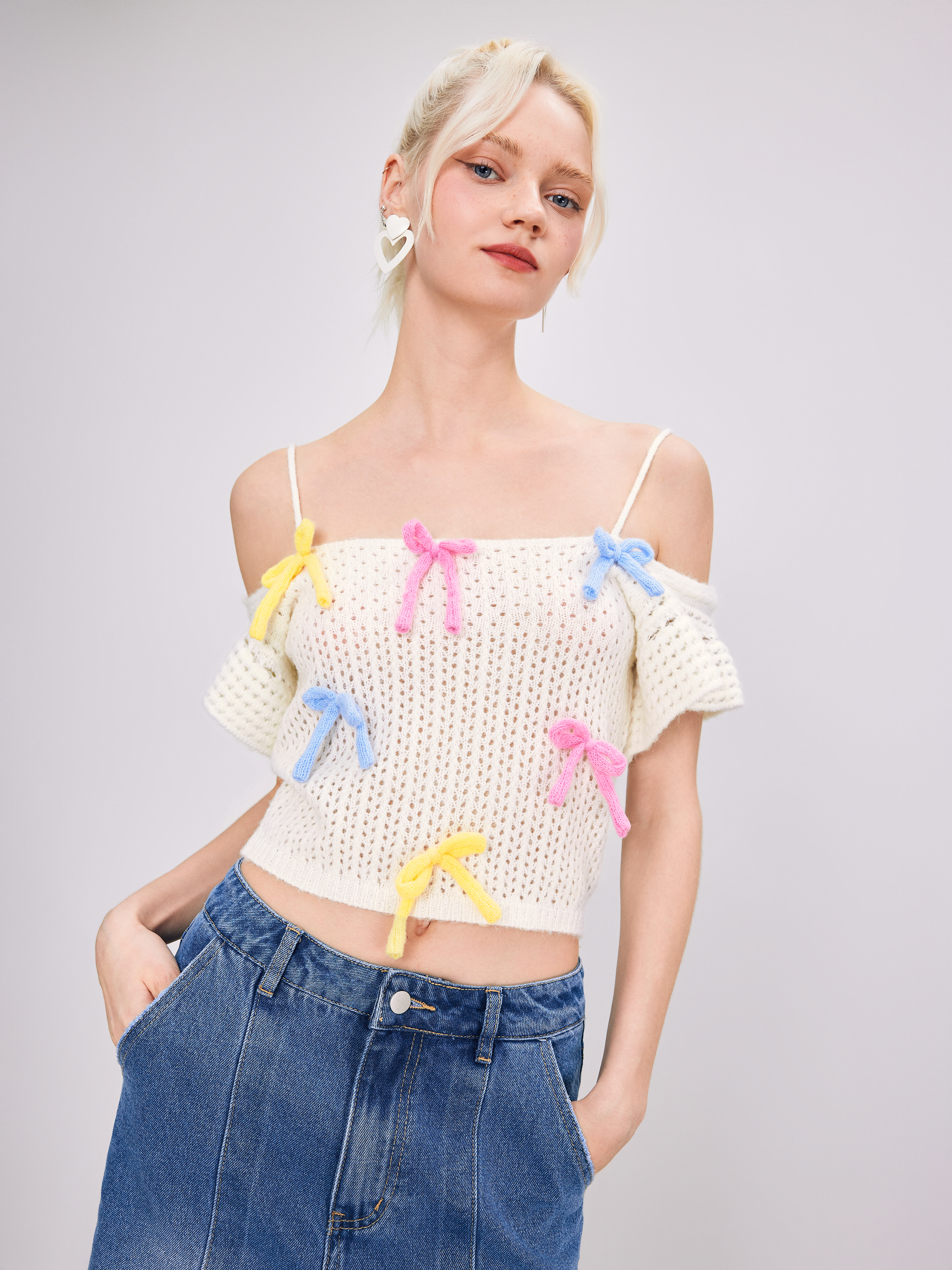 【COSYHARU】Summer Crop Knit SHINA-cropped-jumper-OGB-1731-