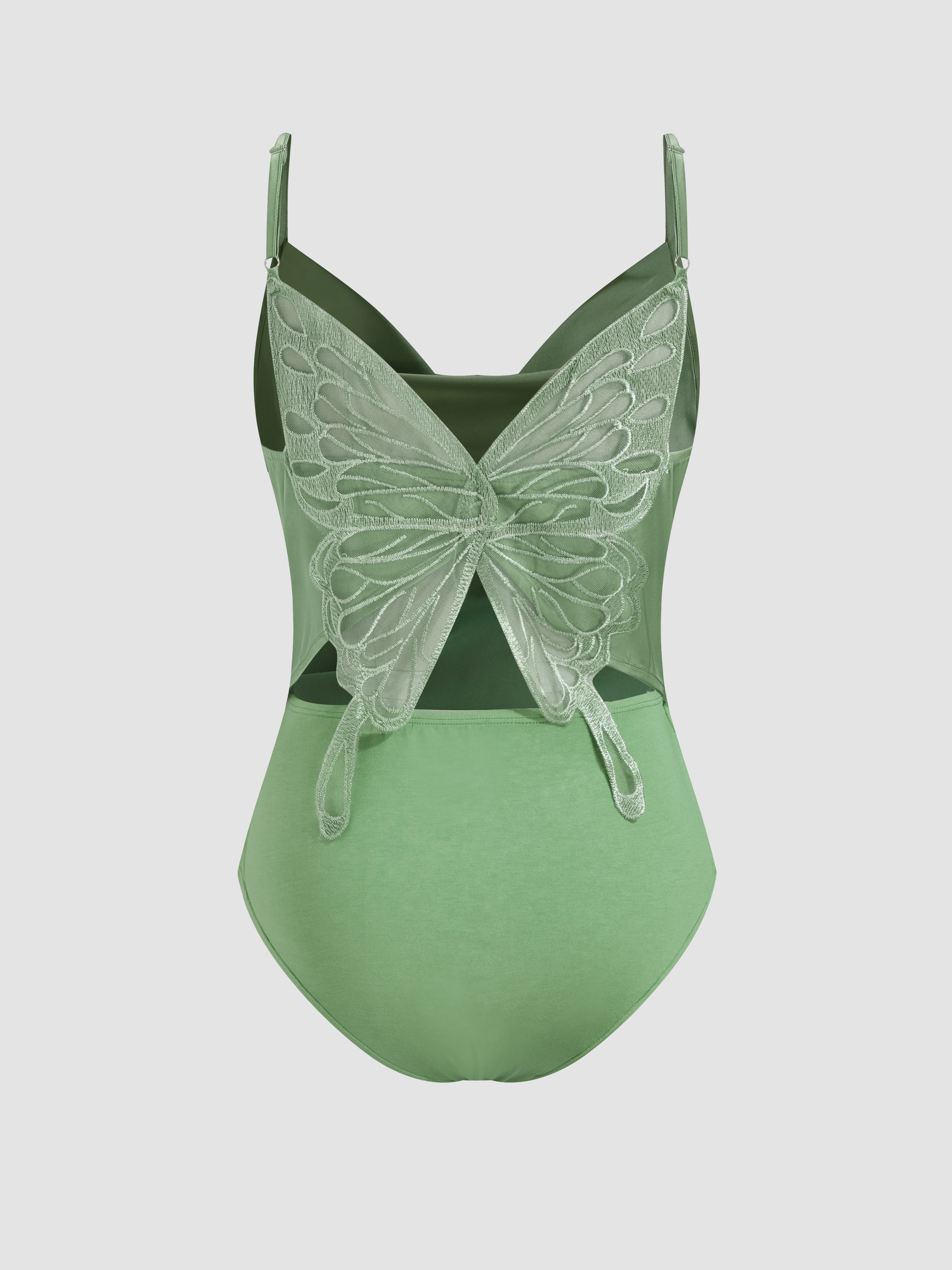 Satin Satin Cowl Neck Solid Butterfly Bodysuit For Music