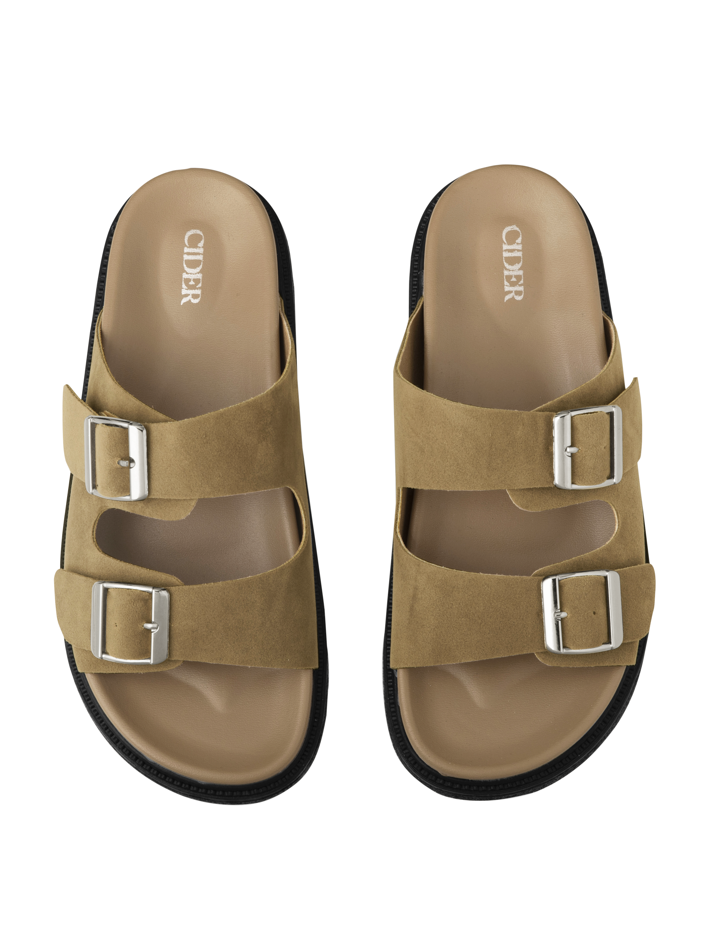 Cowboy Western Outfits Double Band Buckle Slippers For Daily Casual