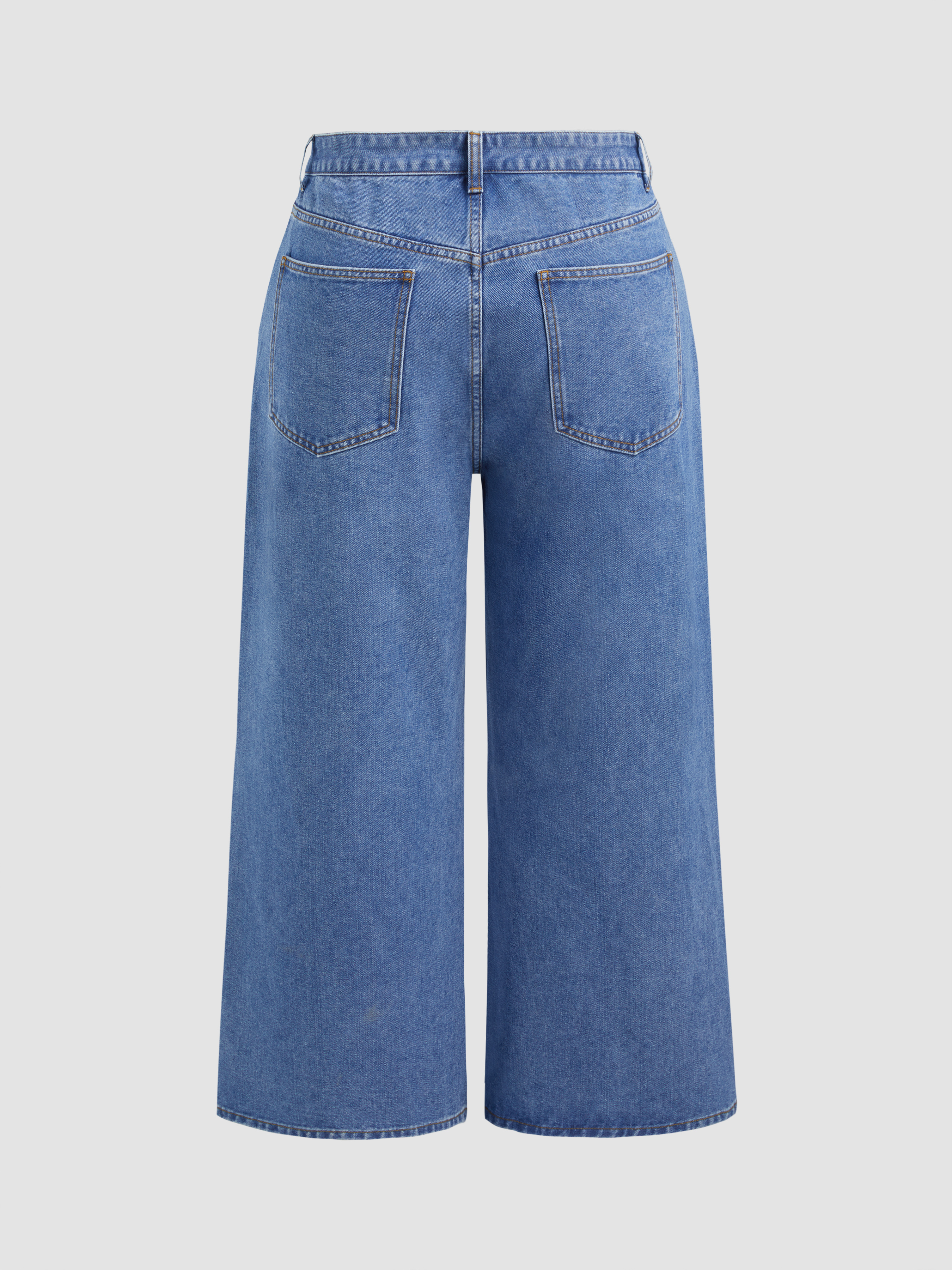 POPPY STRAWBERRY DENIM PANTS Mサイズ Xadsfeel Women's Baggy Wide Leg Jeans High Waist Side