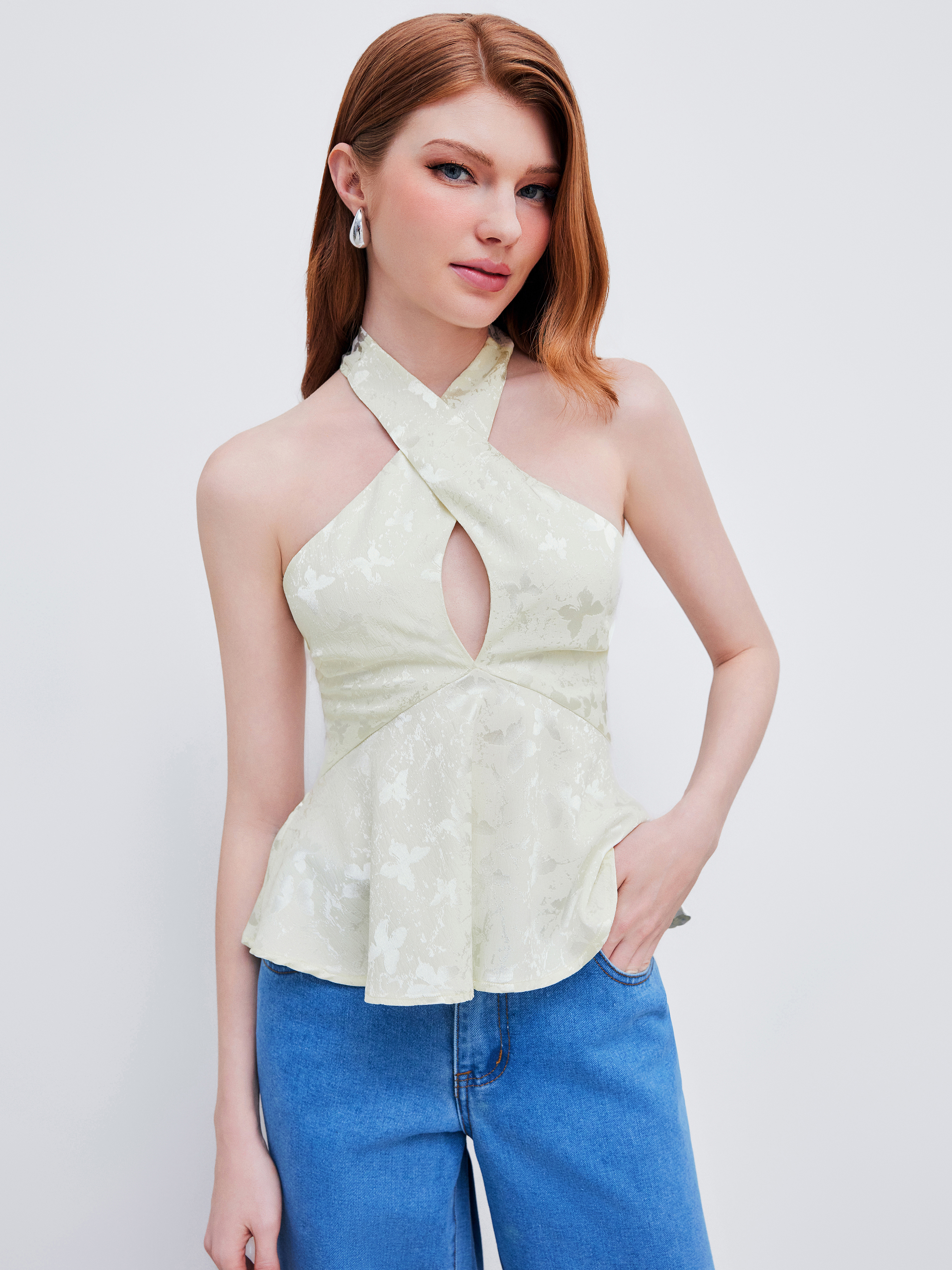 theredthered S butterfly halter tops グレー 1682257196000-tnGaZS.jpg