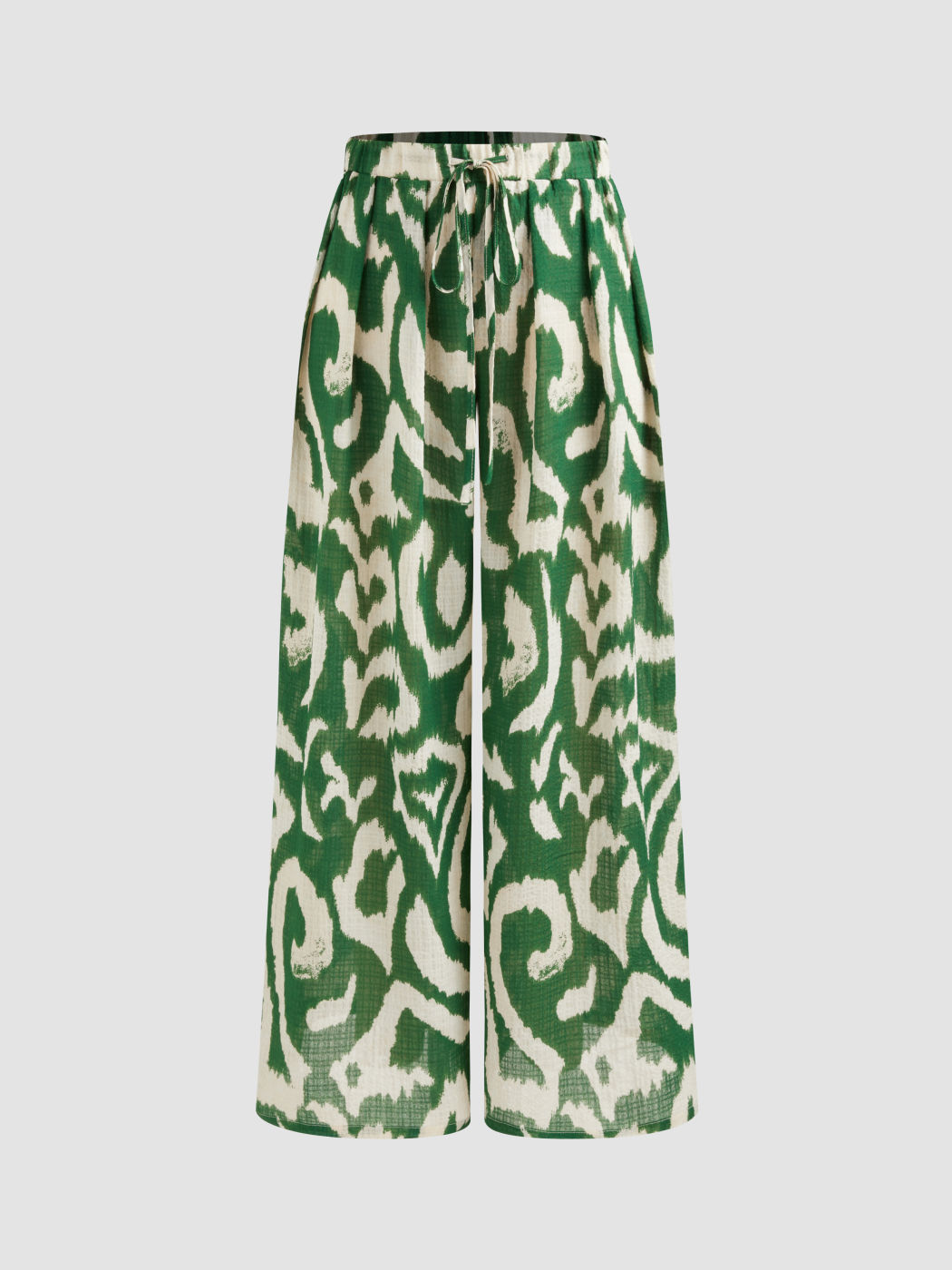 Mid Rise Abstrakt Weite Hosen