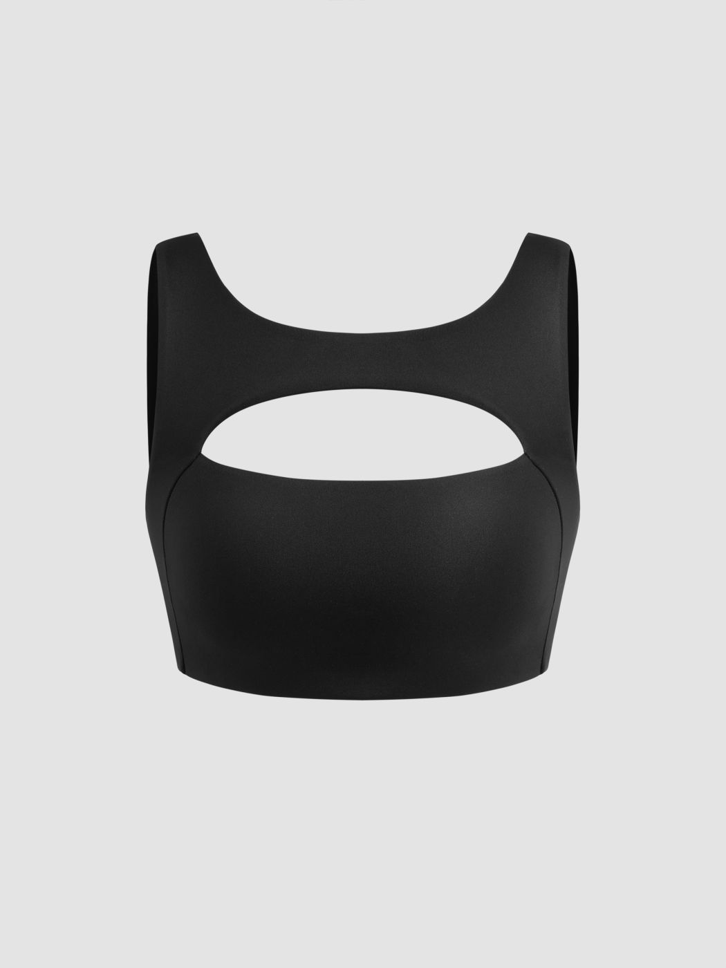 CIDERAIRY™ Round Neckline Cut Out Active Bra With Removable Padding