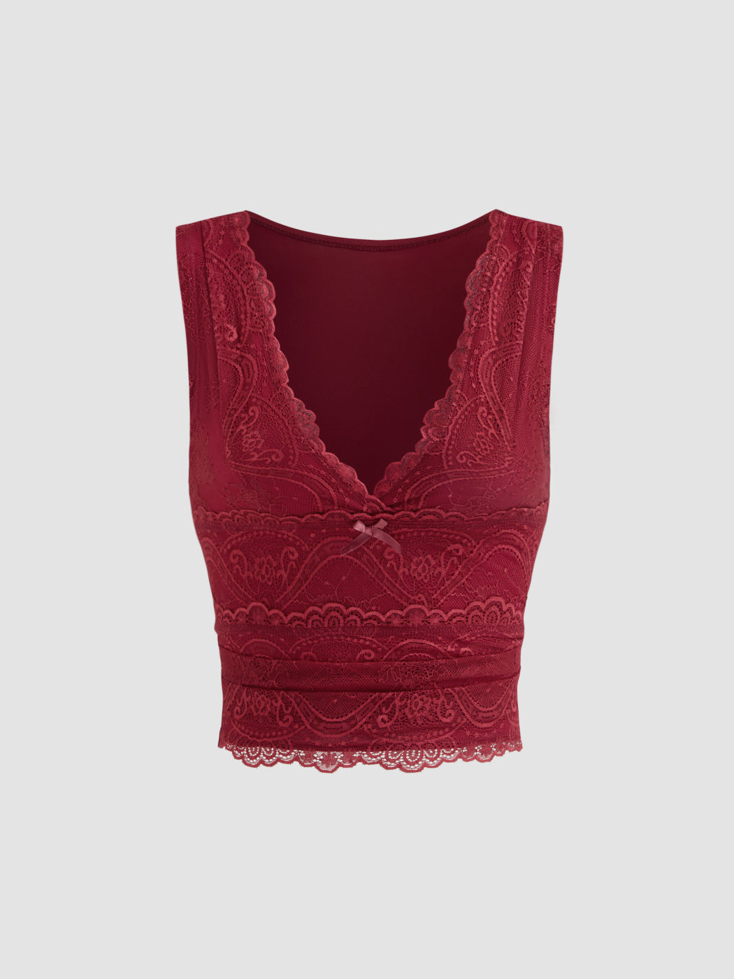 Spitzen-Crop-Tank-Top