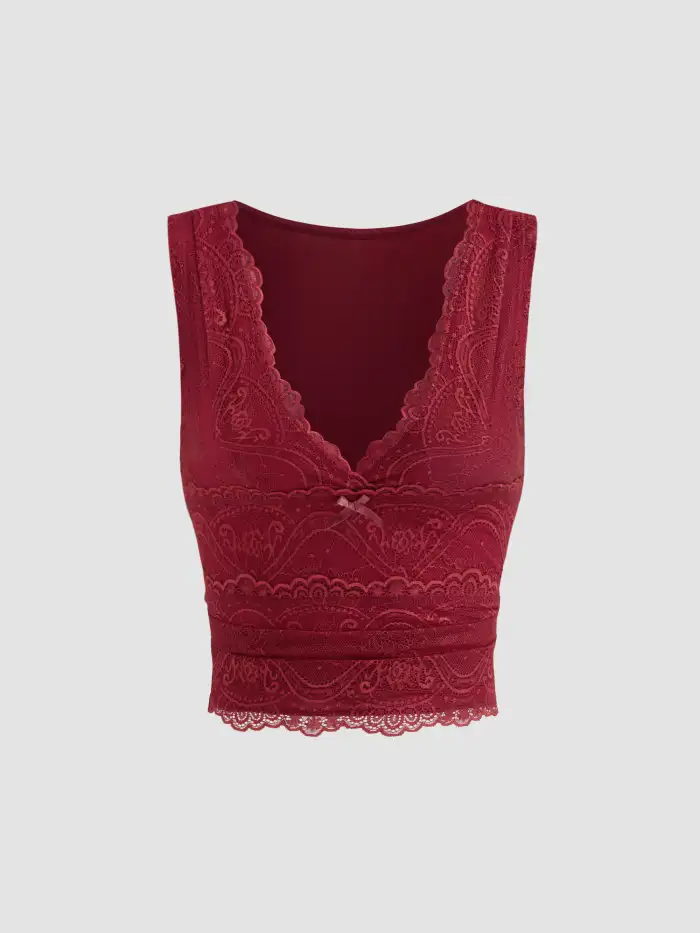 CDR Ruched Tie Front Tank