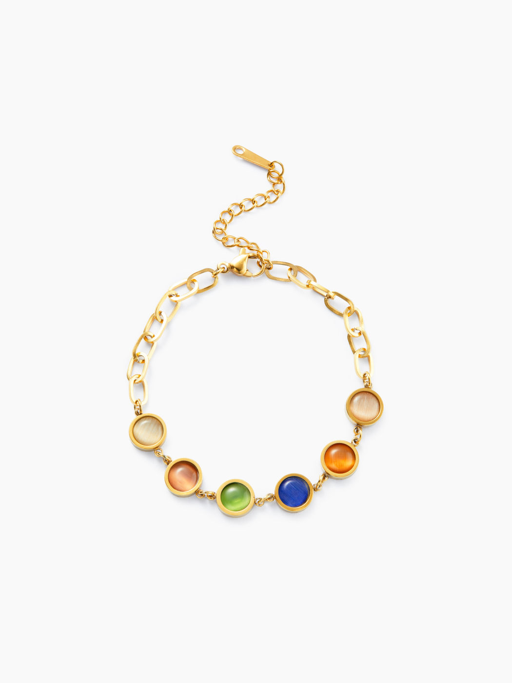 Edelstein-Charm-Armband