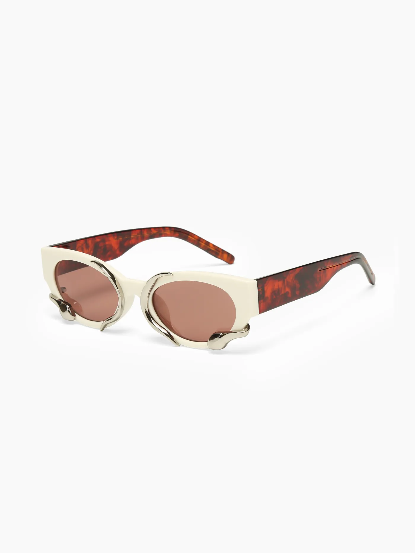 METAL CAT-EYE SUNGLASSES
