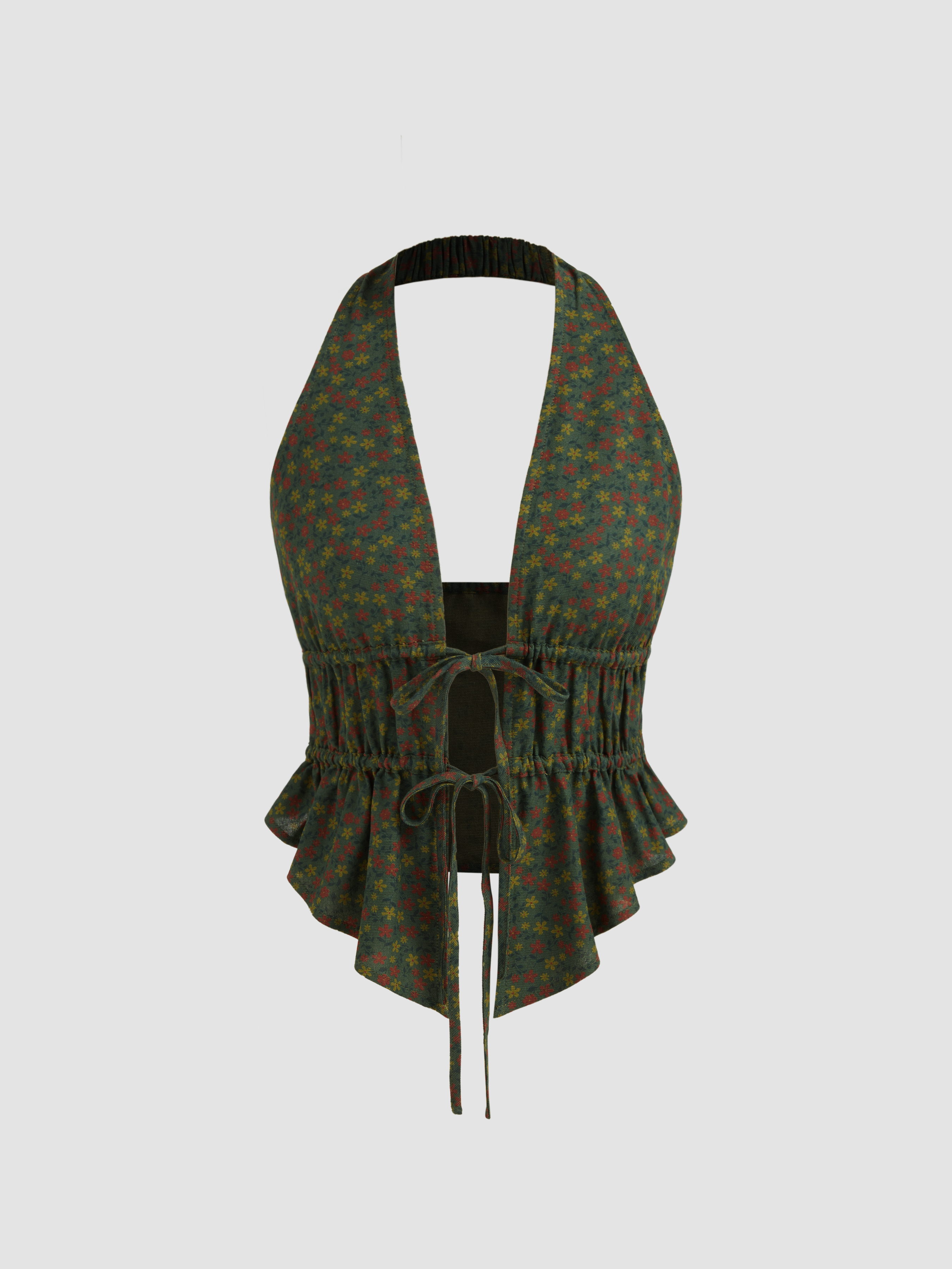 BOTANICAL JACQUARD CUTOUT CAMITOP｜FETICO FETICO(フェティコ)のBOTANICAL JACQUARD CUTOUT CAMI TOP REDの