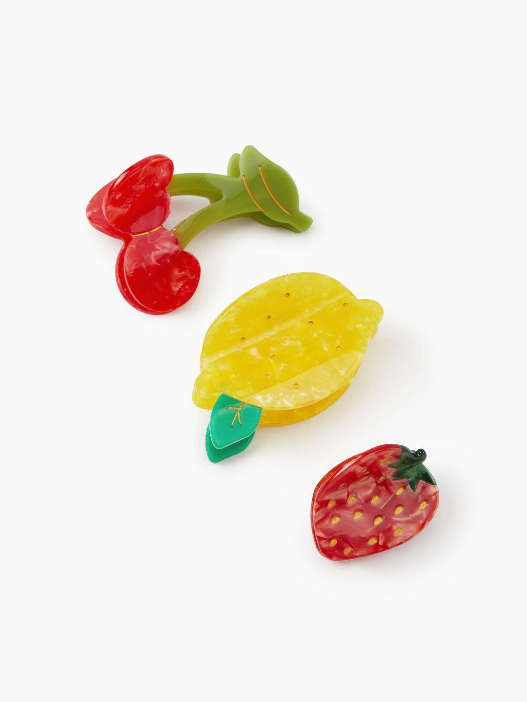 3 PCS FRUIT HAIR CLAWS