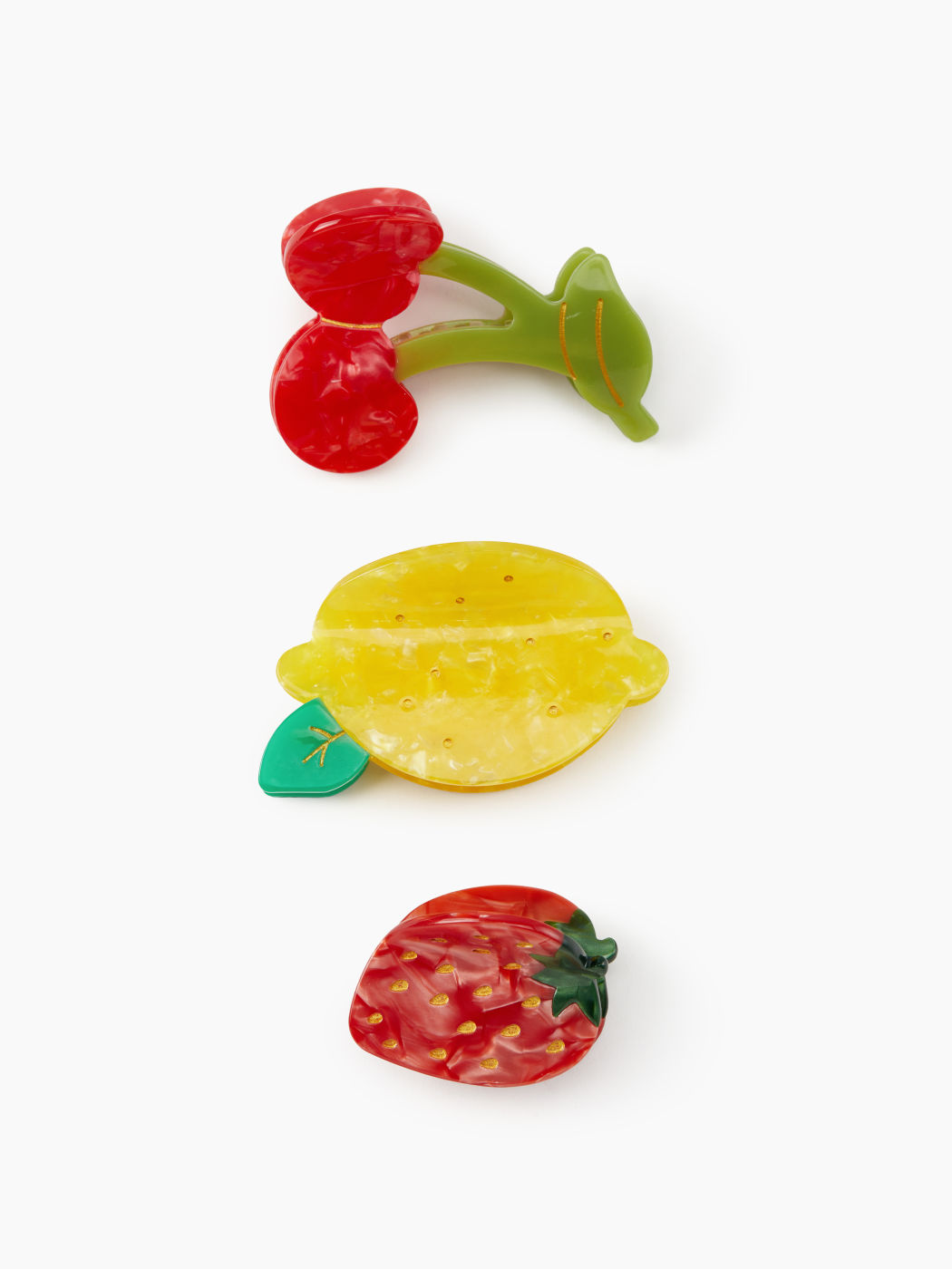 3 PCS FRUIT HAIR CLAWS