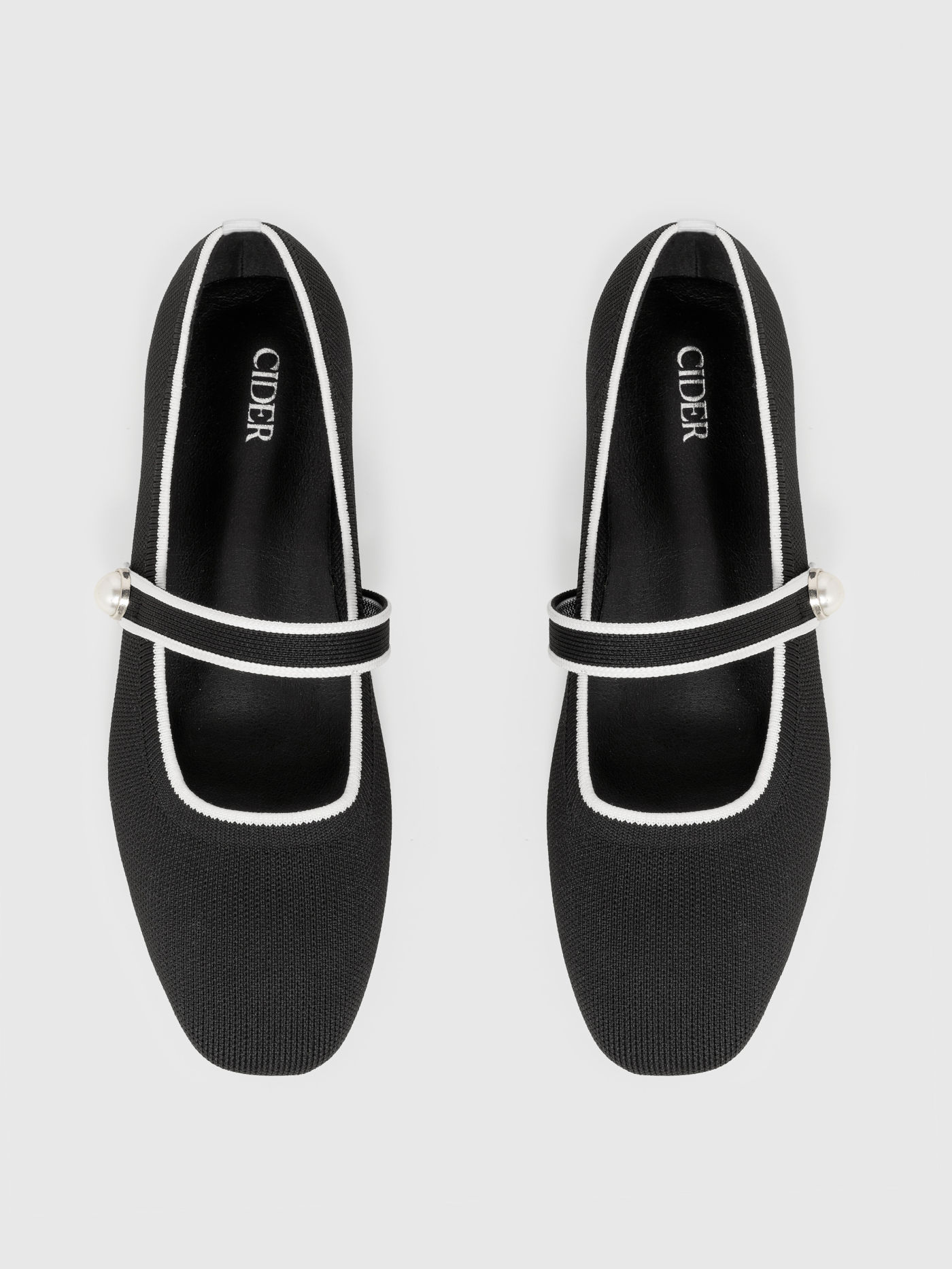 Classic Faux Pearl Mary Jane Ballet Flats