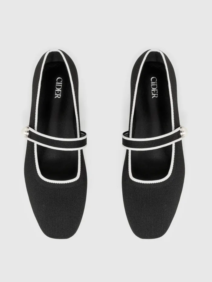 Ballet Satin Bow Mary Jane Heels