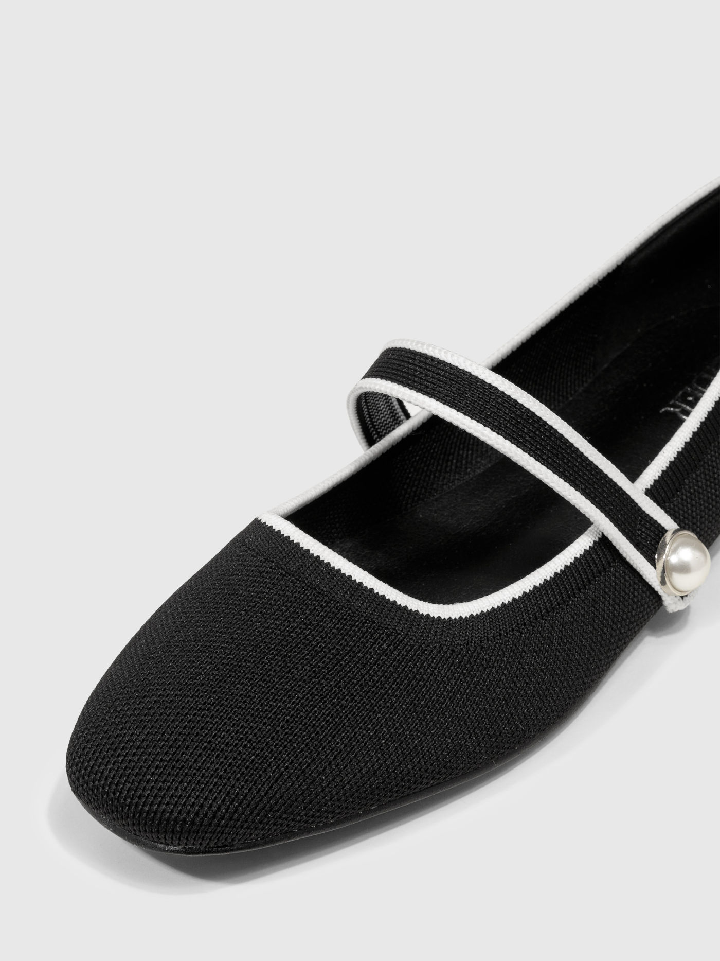 Classic Faux Pearl Mary Jane Ballet Flats