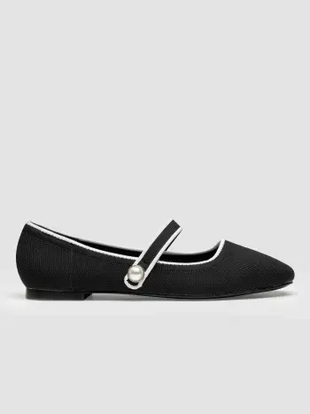 Classiche ballerine Mary Jane con perle finte