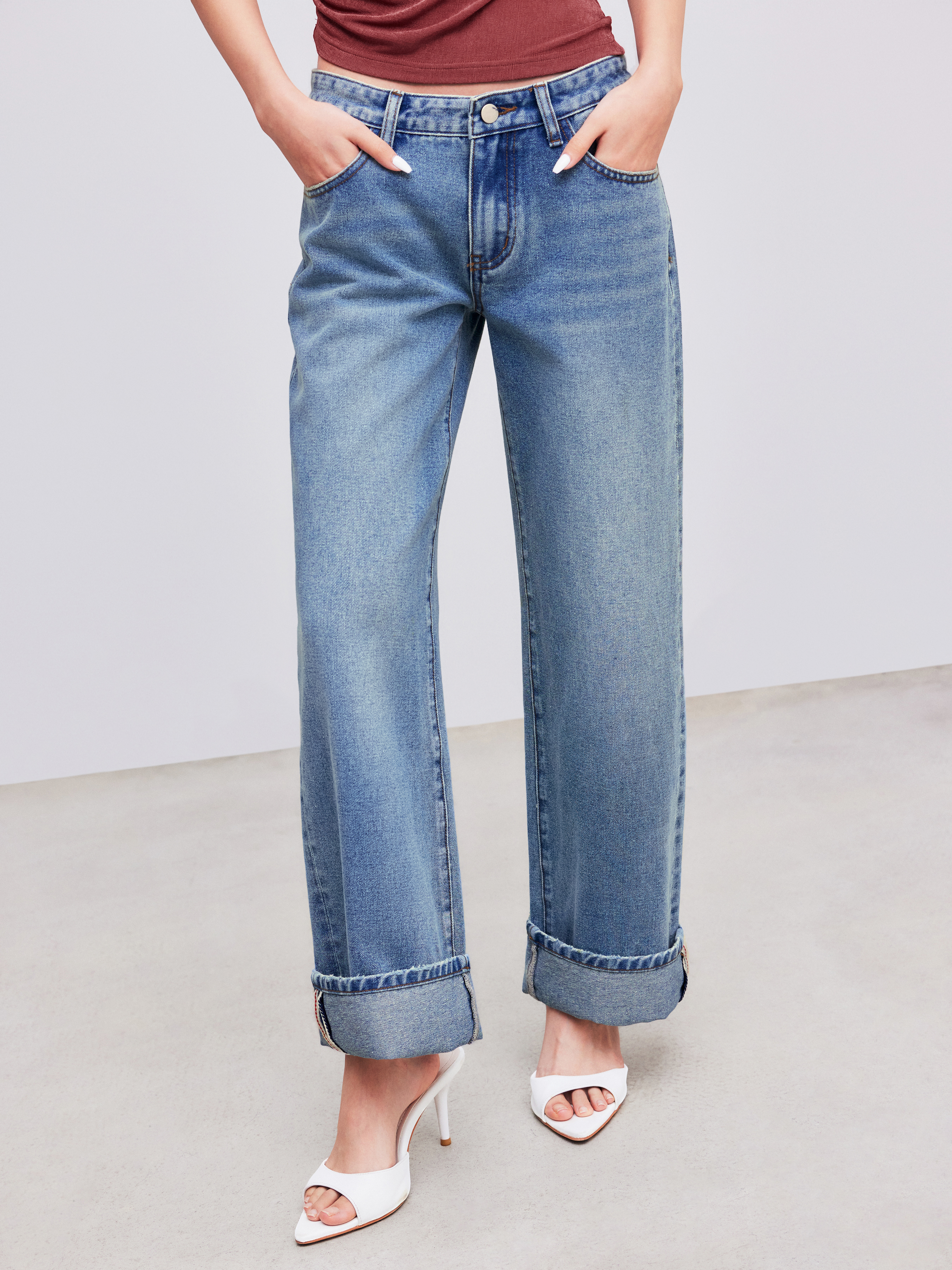 デニム・ジーパン SEFR Women Denim Pants 418494 WSS25CLARADAR BLUE 1693317676000-8yYYBX.jpg