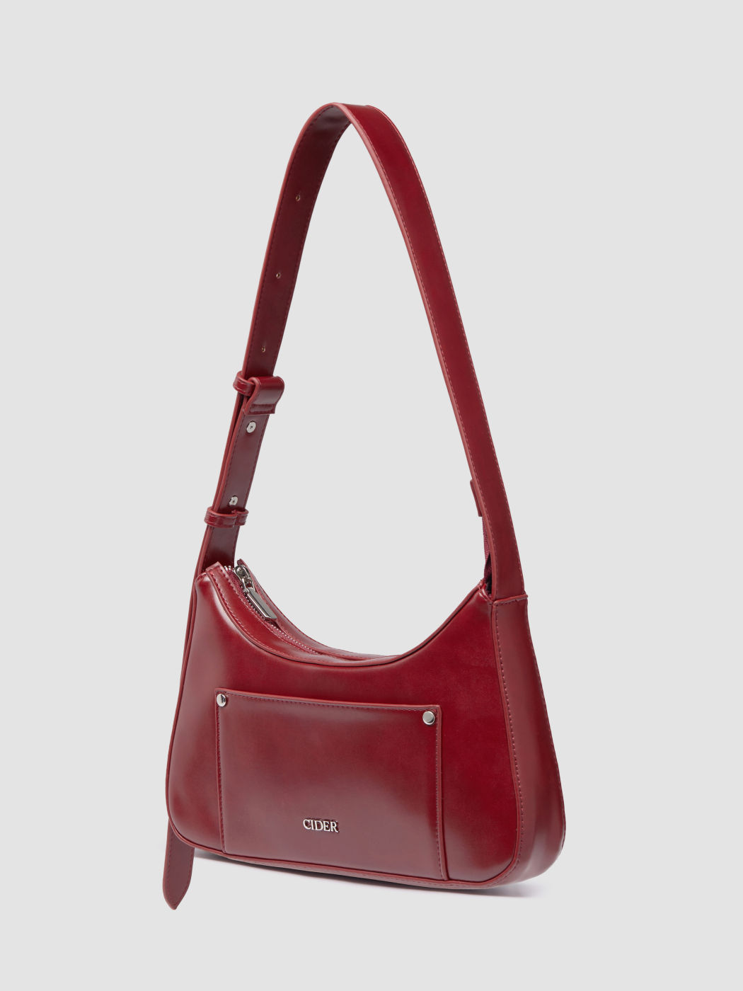 Bow PVC Panel Faux Leather Shoulder Bag main image 0