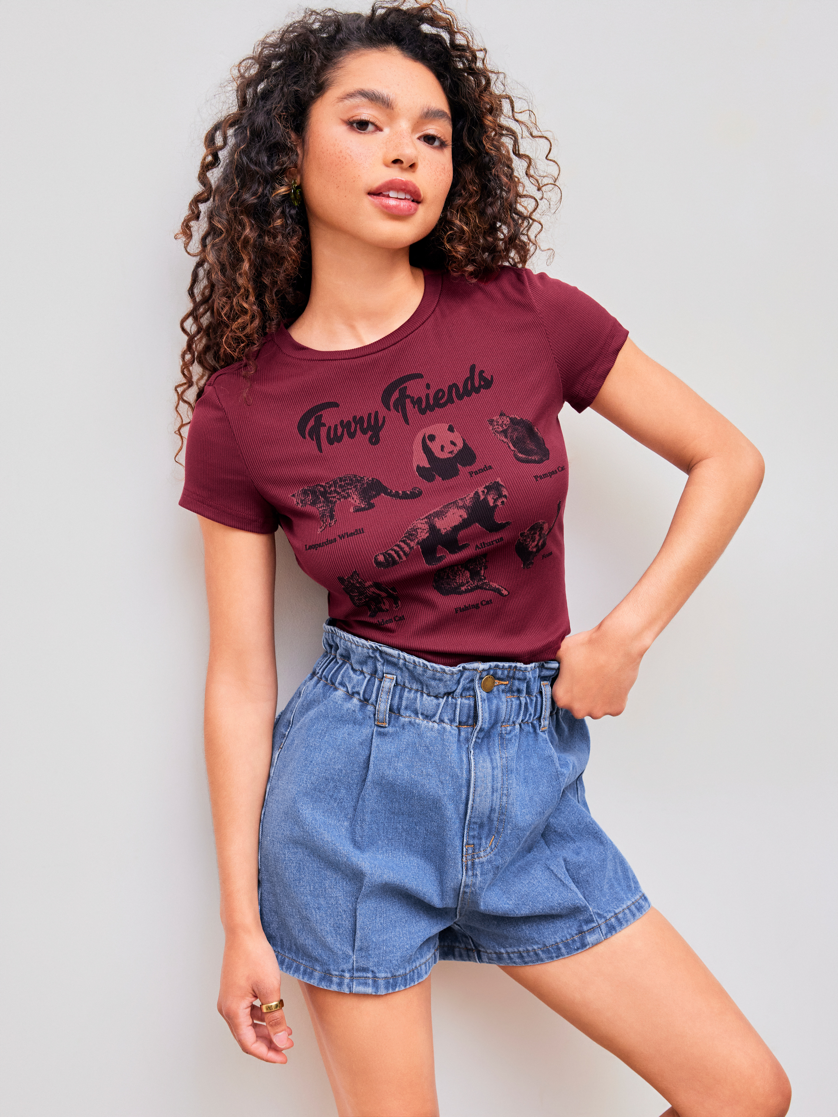 Funny graphic crop tops deals