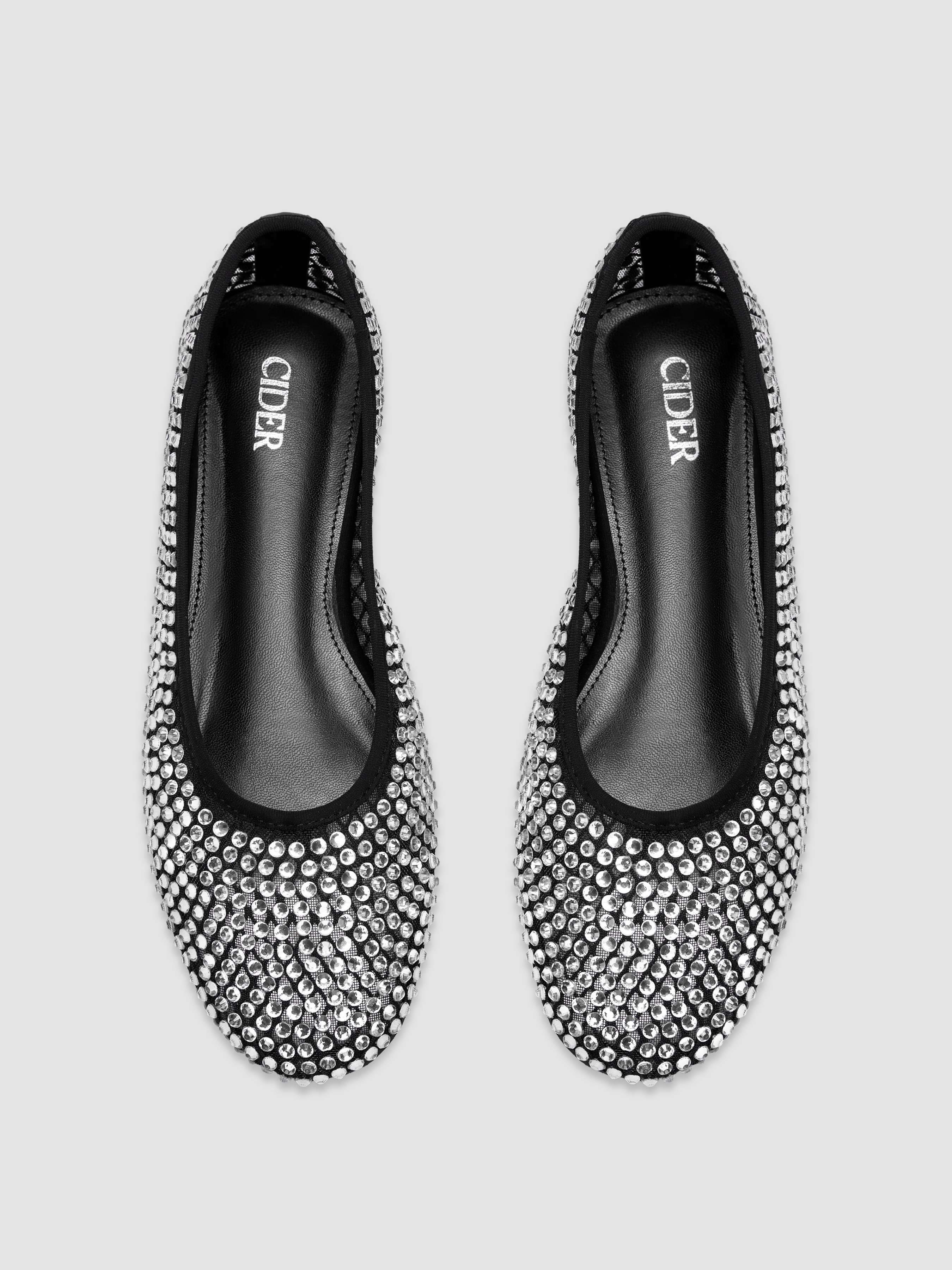 Rhinestone ballet flats deals