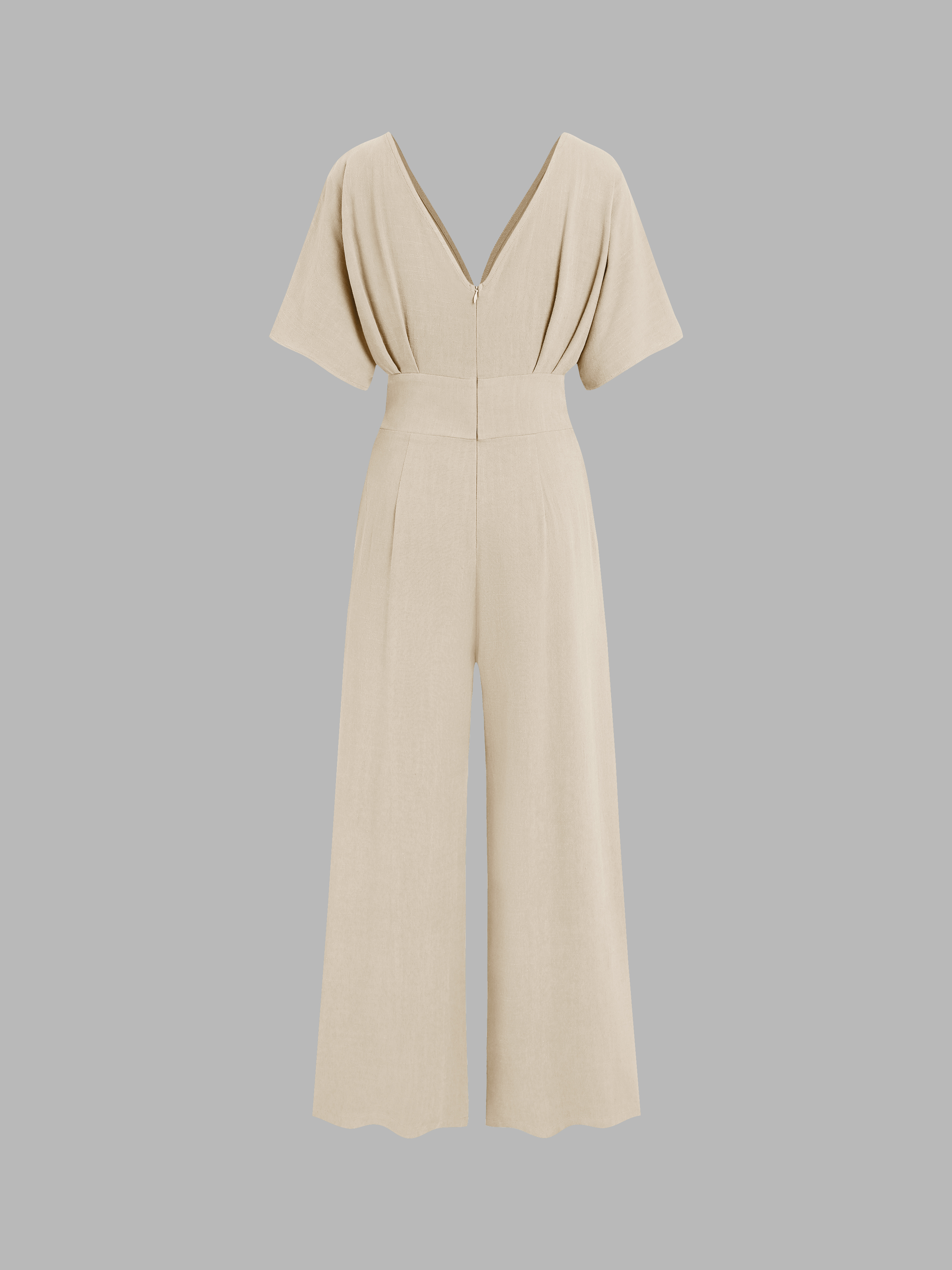 ◆Louren◆vneck wide combinaison Women's V Neck Wide Leg Jumpsuit Sewing Pattern - Size UK 8