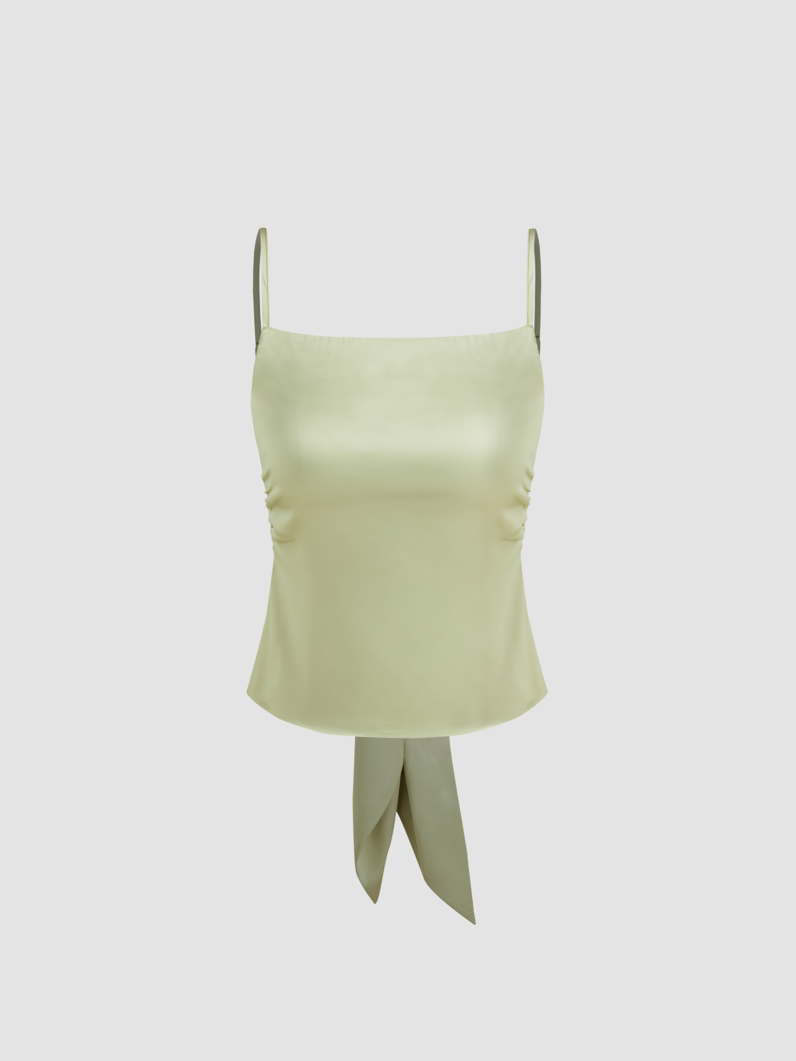 satin crop cami