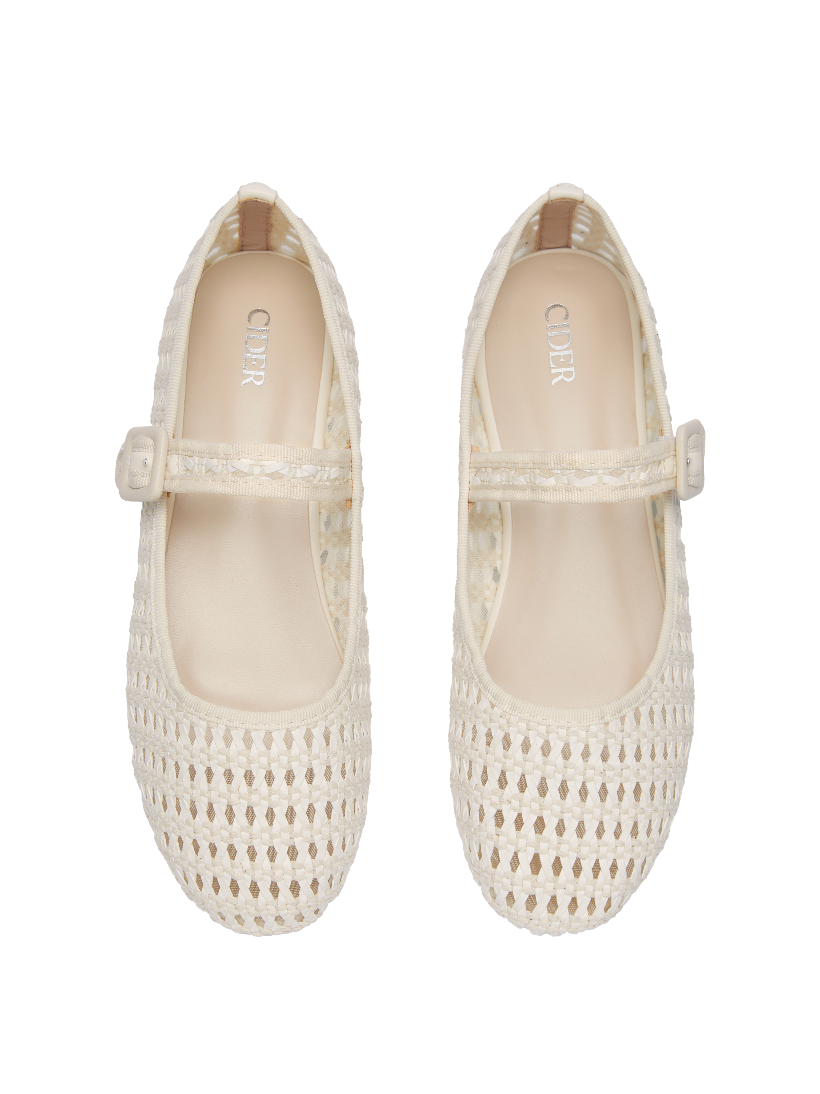 FAUX SUEDE MARY JANE FLATS
