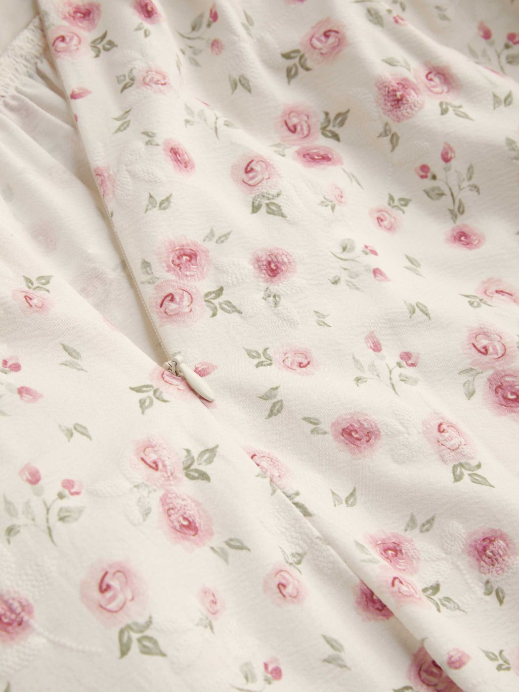 V-Ausschnitt Blumen Geknotetes Korsett Rüschen Midikleid