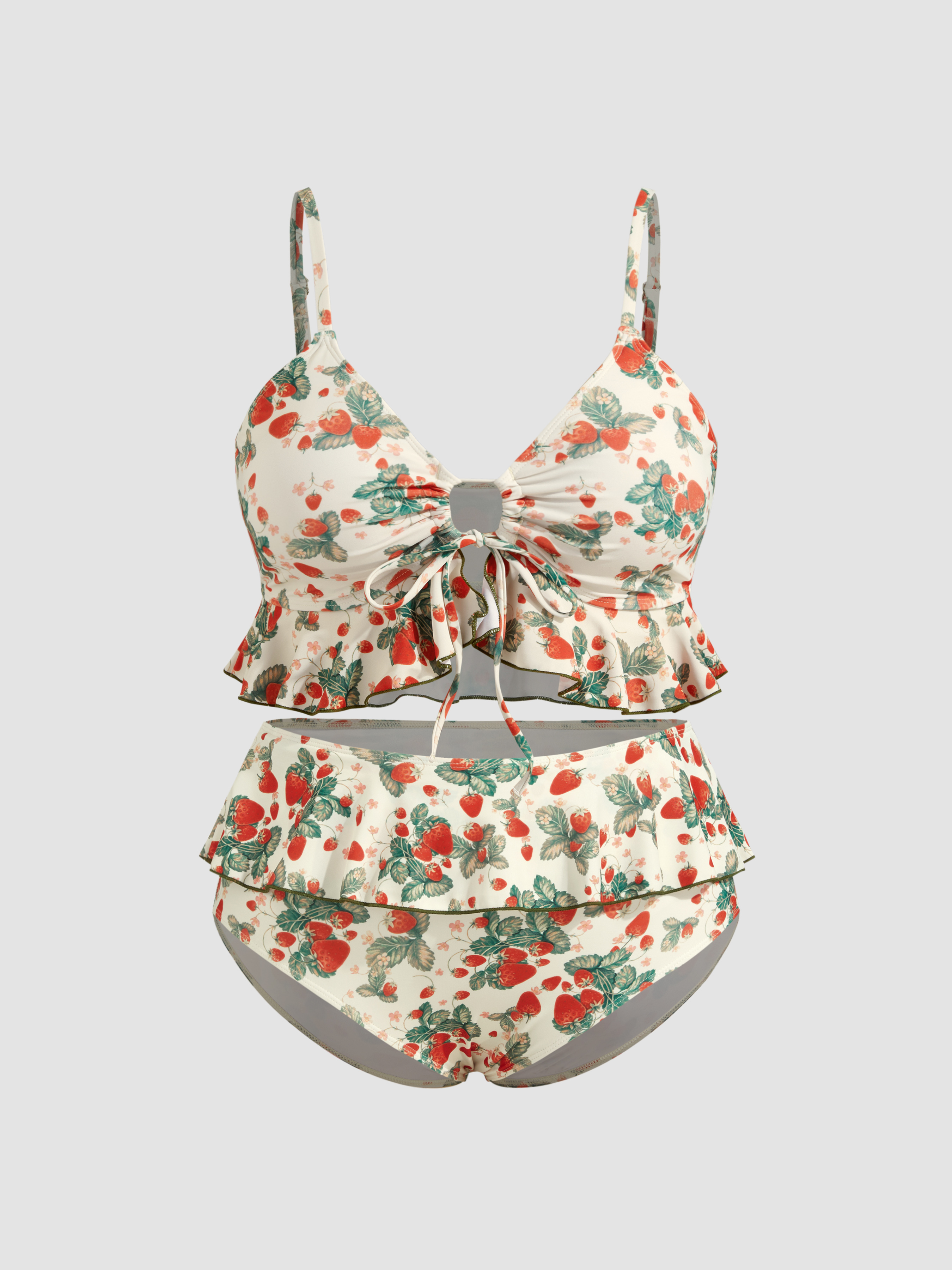 Curve & Plus Toile de Jouy Bikini Bottom For Vacation