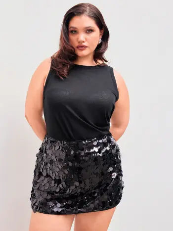 Scollo rotondo Canotta solida increspata Curve & Plus